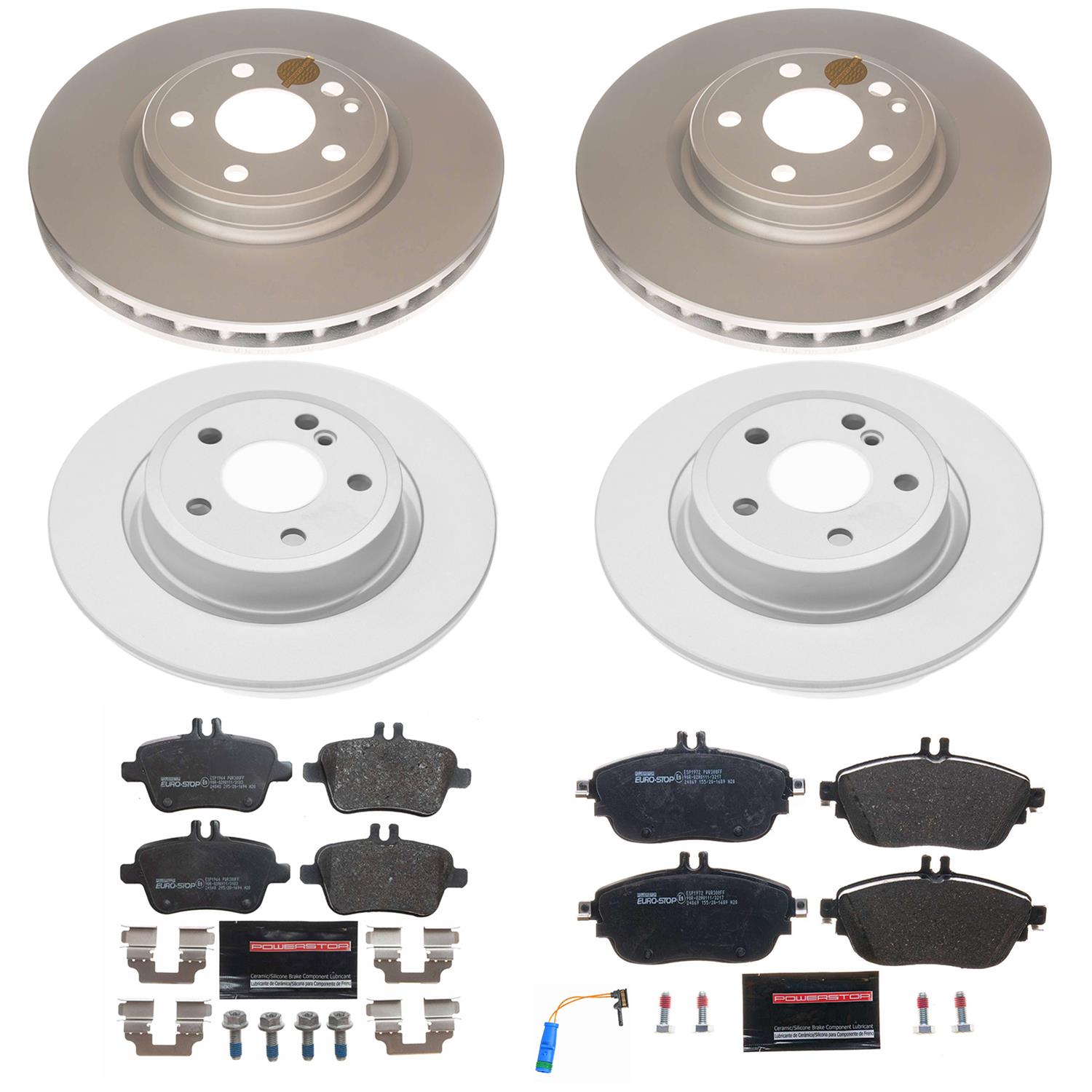 Power Stop 17-19 Infiniti QX30 Front & Rear Euro-Stop Brake Kit (1x psbESK7674, 1x psbESK7377) thumbnail 5