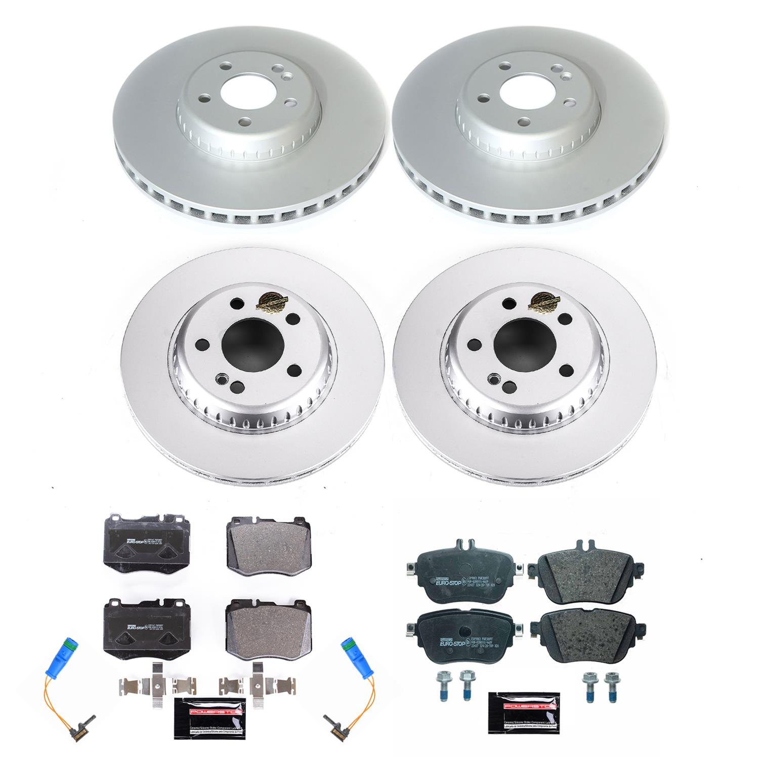 Power Stop 2017 Mercedes-Benz E300 Front & Rear Eurostop Brake Kit (1x psbESK8073, 1x psbESK7968) thumbnail 5