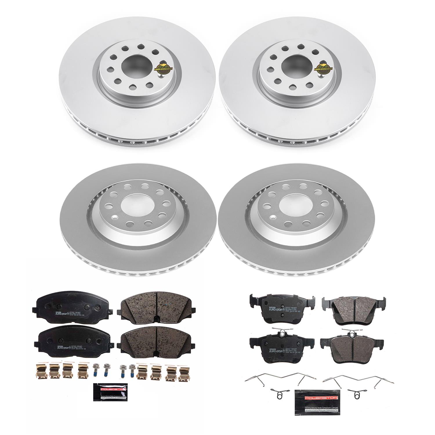 Power Stop 18-20 Volkswagen Atlas Front & Rear Euro-Stop Brake Kit (1x psbESK7084, 1x psbESK8117) thumbnail 5