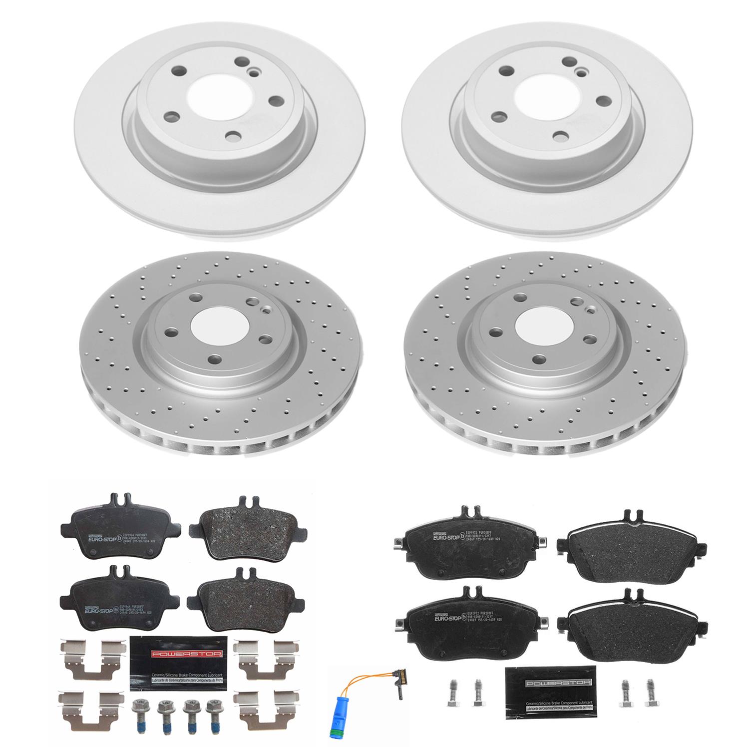 Power Stop 17-19 Infiniti QX30 Front & Rear Euro-Stop Brake Kit (1x psbESK8266, 1x psbESK7377) thumbnail 5