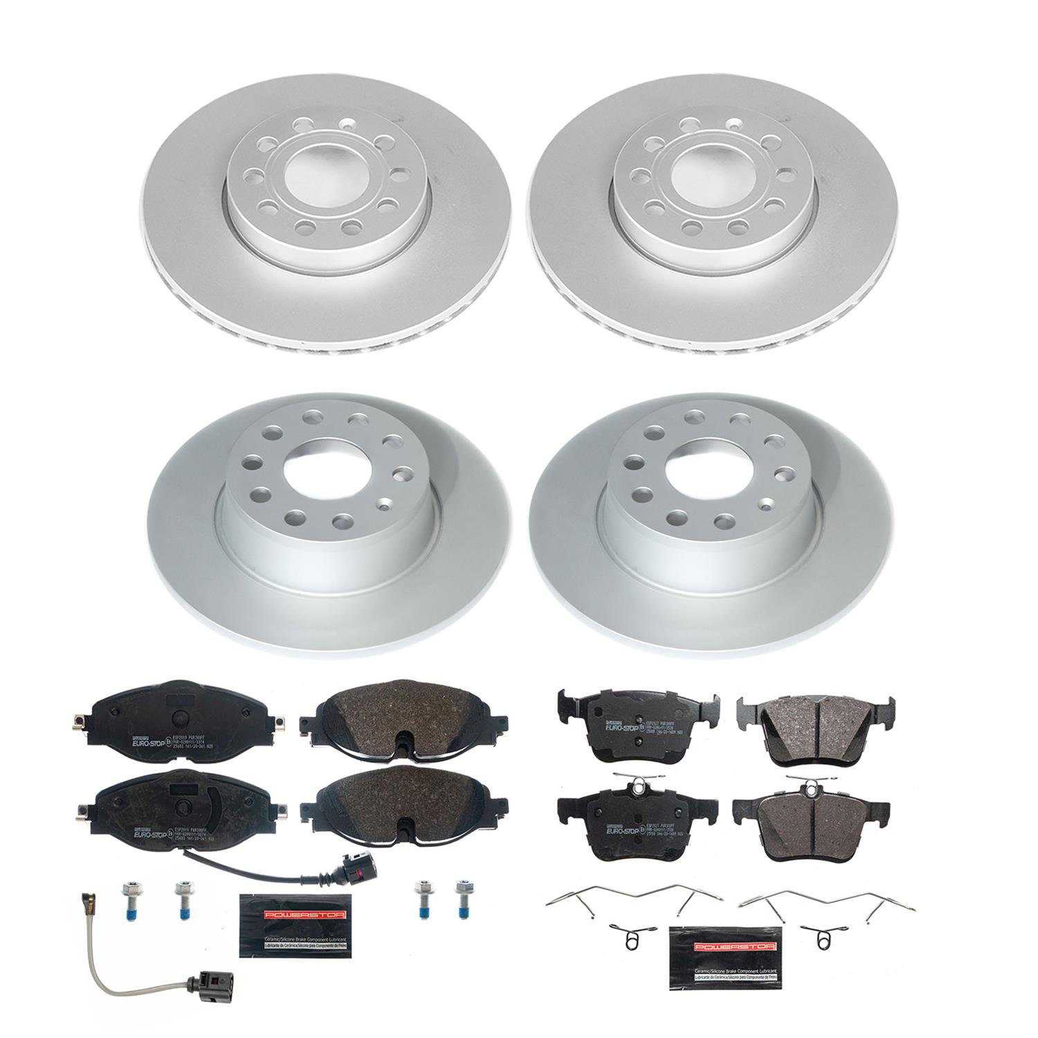 Power Stop 19-21 Volkswagen Jetta Front & Rear Eurostop Brake Kit (1x psbESK7080, 1x psbESK8337) thumbnail 5