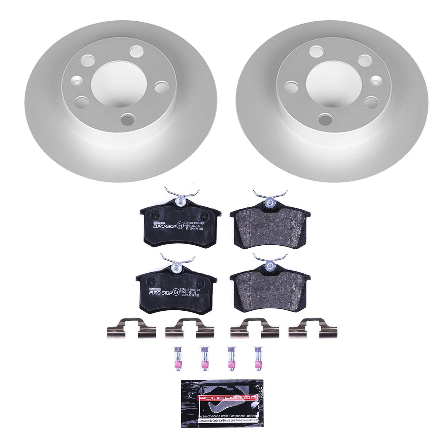 Power Stop 99-06 Audi TT Front & Rear Euro-Stop Brake Kit (1x psbESK914, 1x psbESK848) thumbnail 9