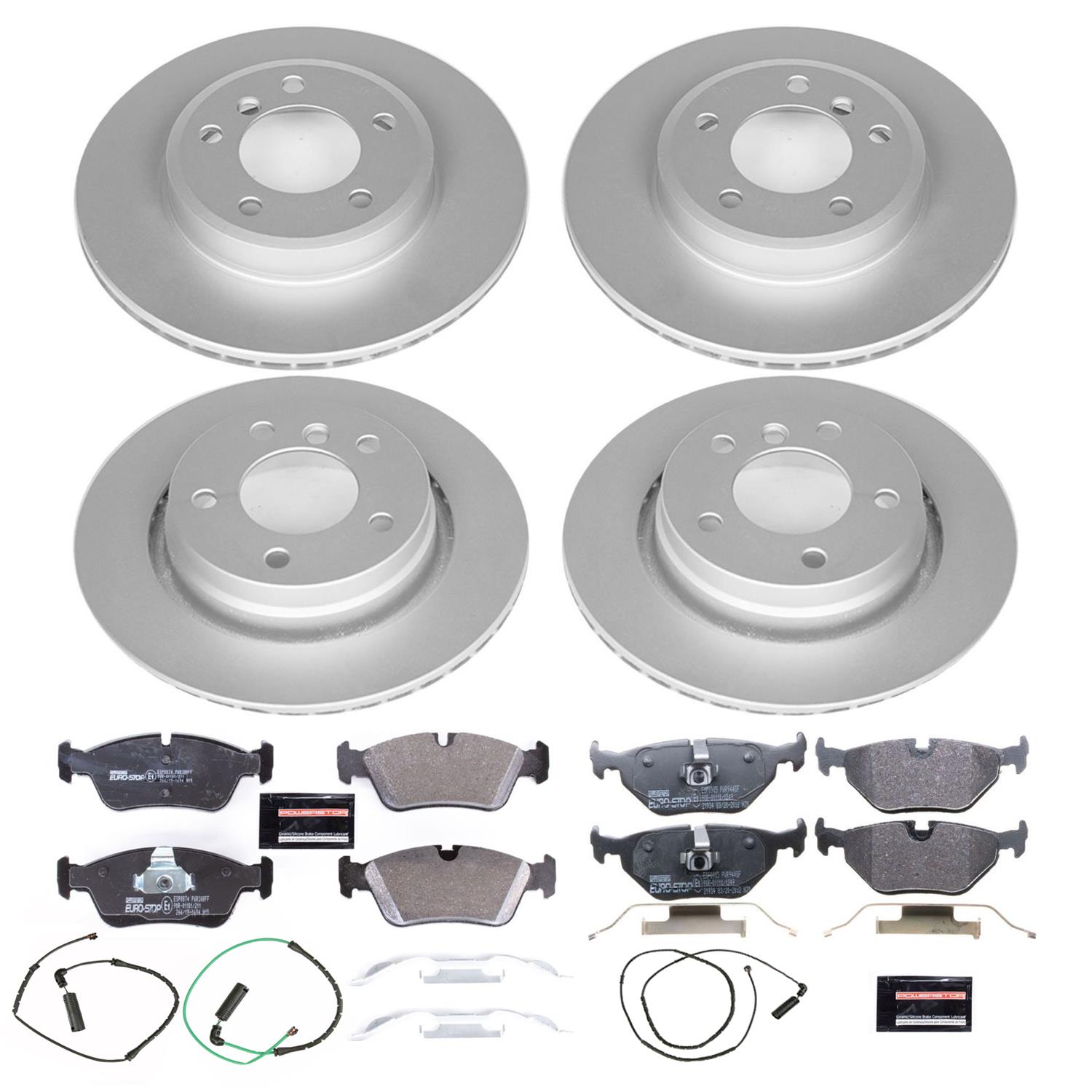 Power Stop 2000 BMW 323i Front & Rear Euro-Stop Brake Kit (1x psbESK877, 1x psbESK868) thumbnail 6