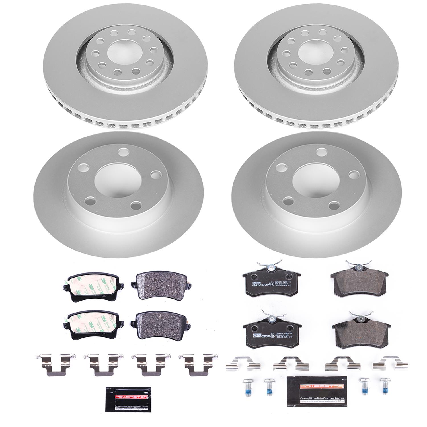 Power Stop 01-05 Audi Allroad Quattro Front & Rear Euro-Stop Brake Kit (1x psbESK886, 1x psbESK940) thumbnail 6