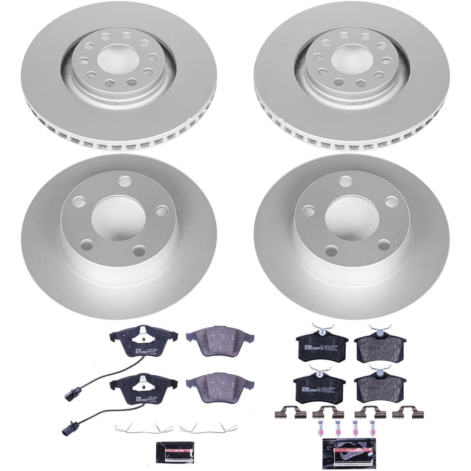 Power Stop 02-04 Audi A6 Quattro Front & Rear Euro-Stop Brake Kit (1x psbESK891, 1x psbESK941) thumbnail 3