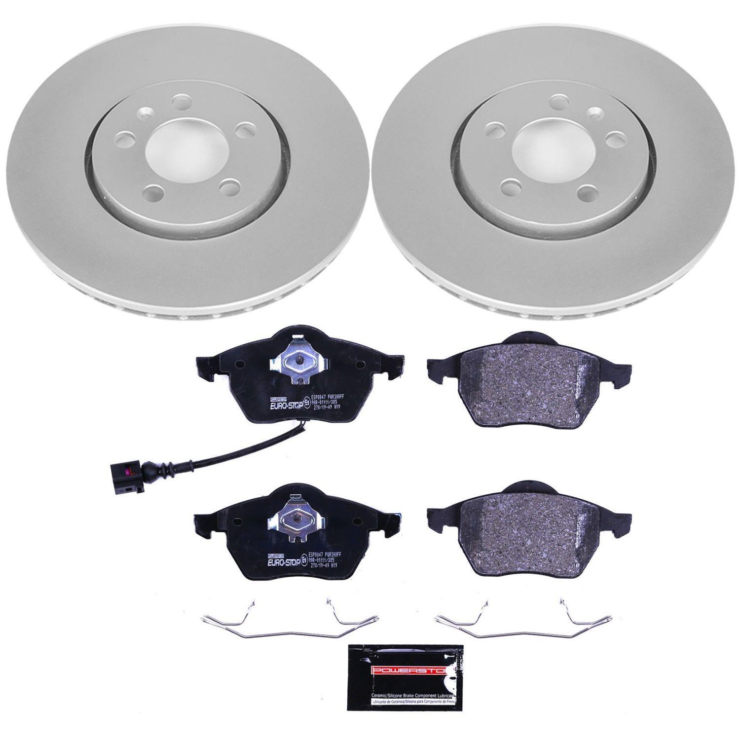 Power Stop 99-10 Volkswagen Beetle Front & Rear Euro-Stop Brake Kit (1x psbESK898, 1x psbESK847) thumbnail 3