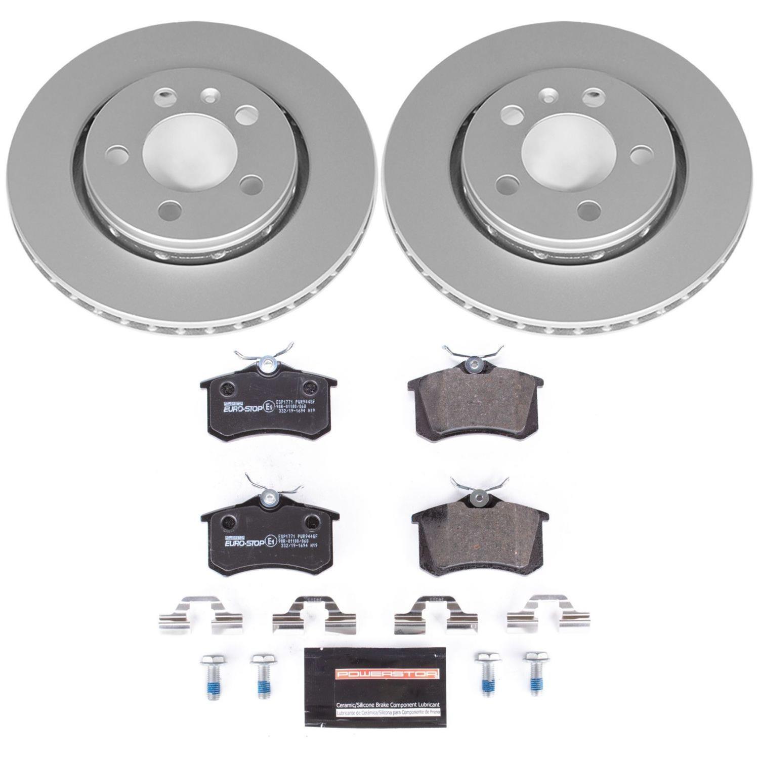 Power Stop 00-06 Audi TT Quattro Front & Rear Euro-Stop Brake Kit (1x psbESK914, 1x psbESK920) thumbnail 9