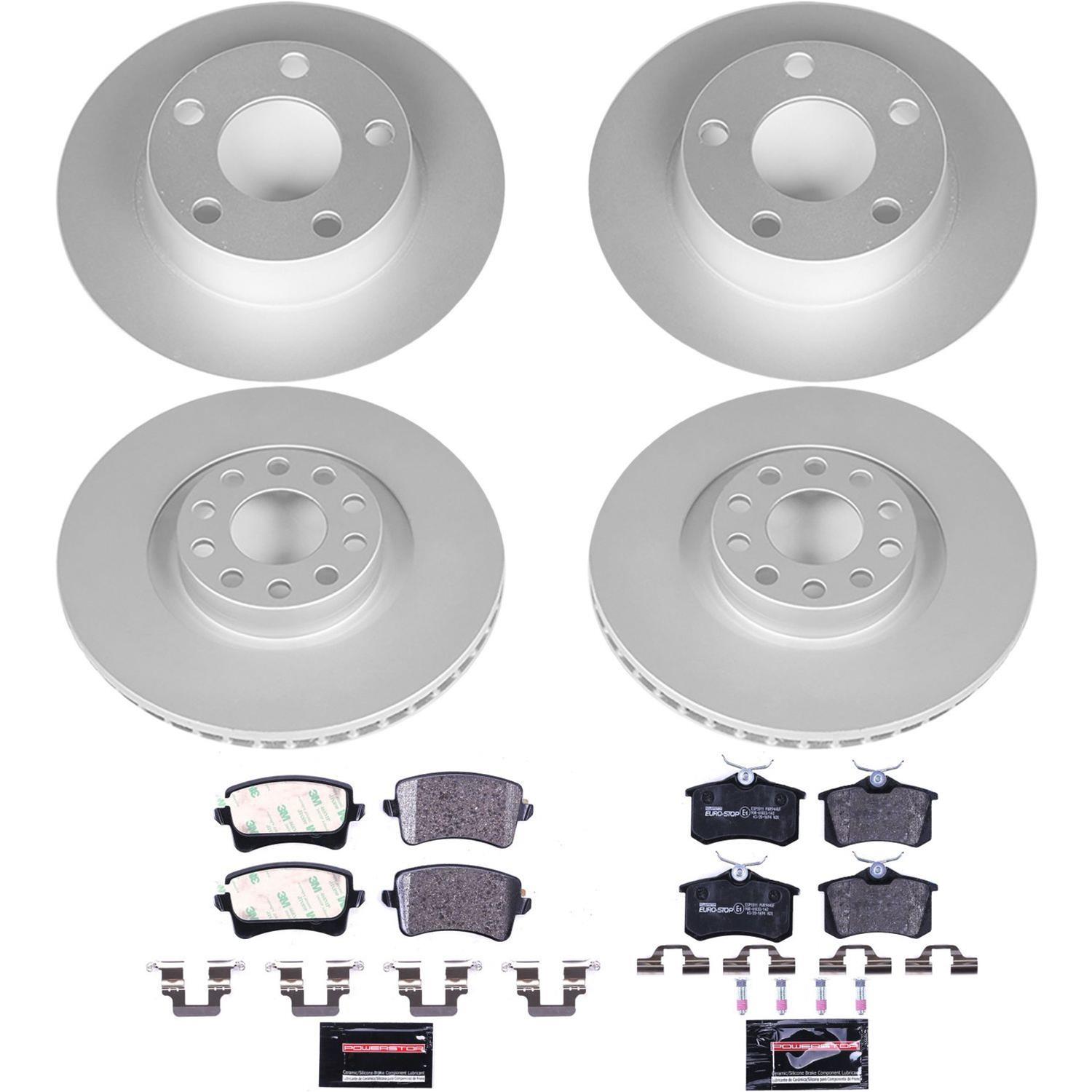 Power Stop 02-04 Audi A6 Quattro Front & Rear Euro-Stop Brake Kit (1x psbESK948, 1x psbESK941) thumbnail 6