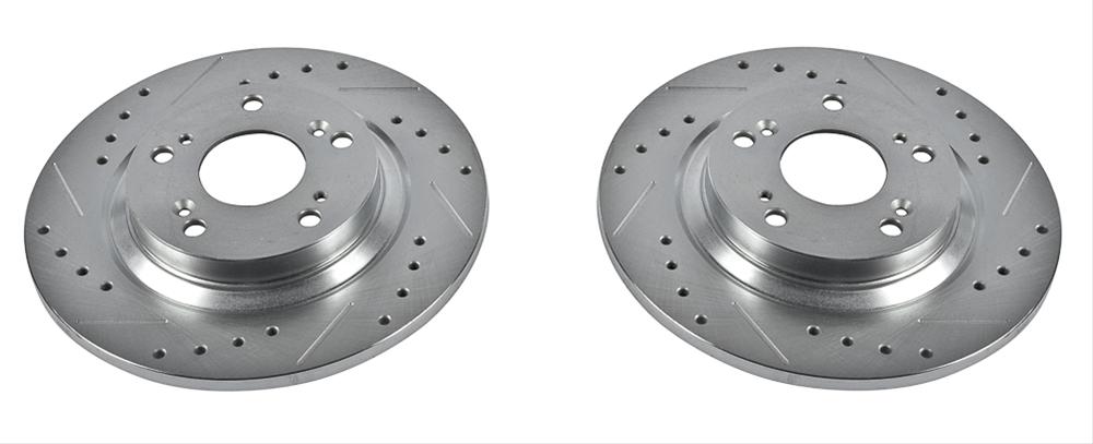 Power Stop 00-09 Honda S2000 Rear Evolution Drilled & Slotted Rotors - Pair thumbnail 4