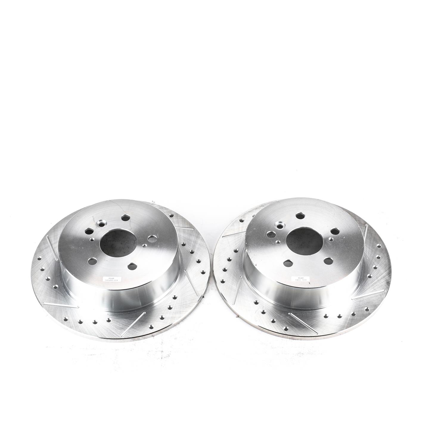 Power Stop 08-13 Toyota Highlander Rear Evolution Drilled & Slotted Rotors - Pair thumbnail 4