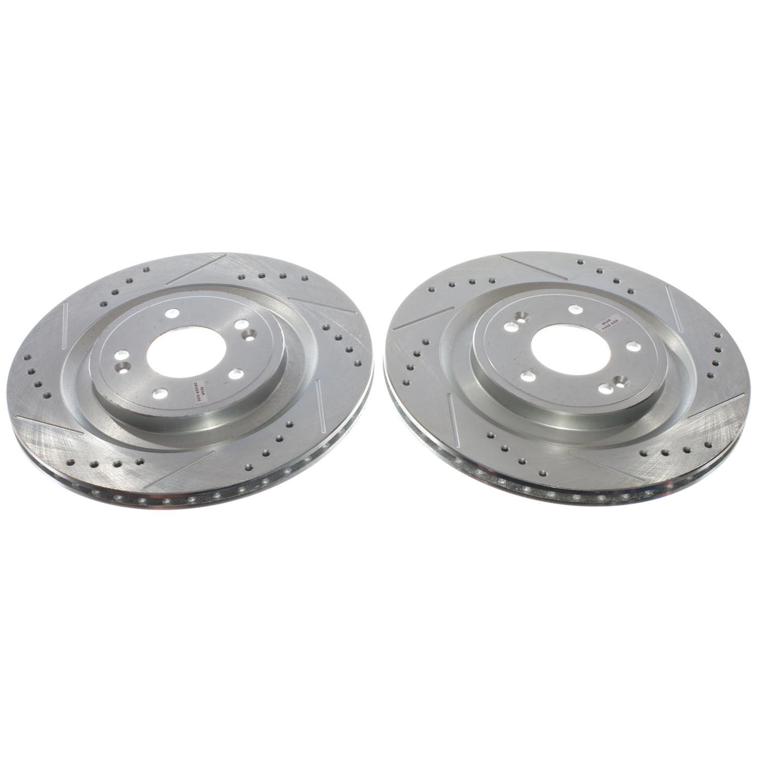 Power Stop 22-23 Hyundai Santa Fe Rear Drilled & Slotted Rotor (Pair) thumbnail 4