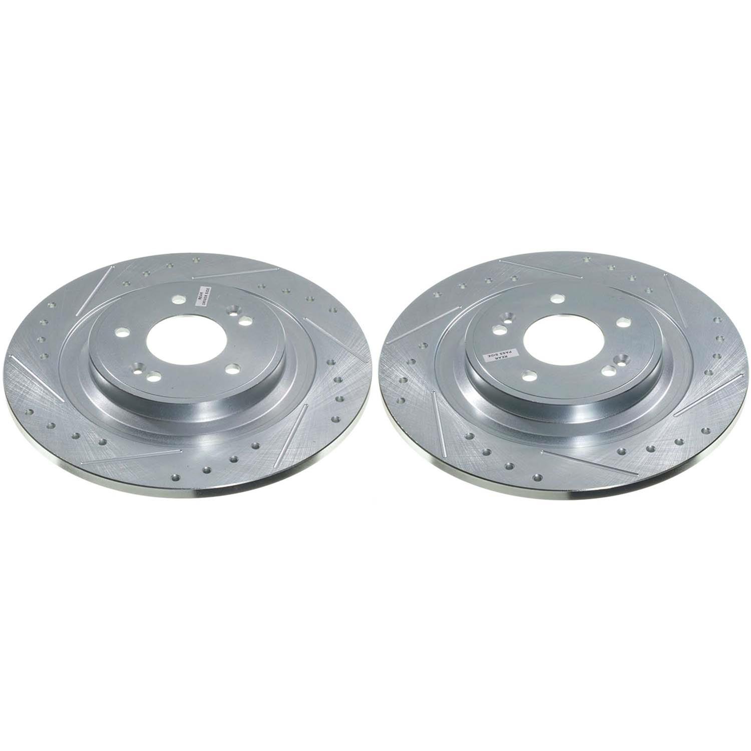 Power Stop 22-23 Kia Carnival Rear Drilled & Slotted Rotor (Pair) thumbnail 4