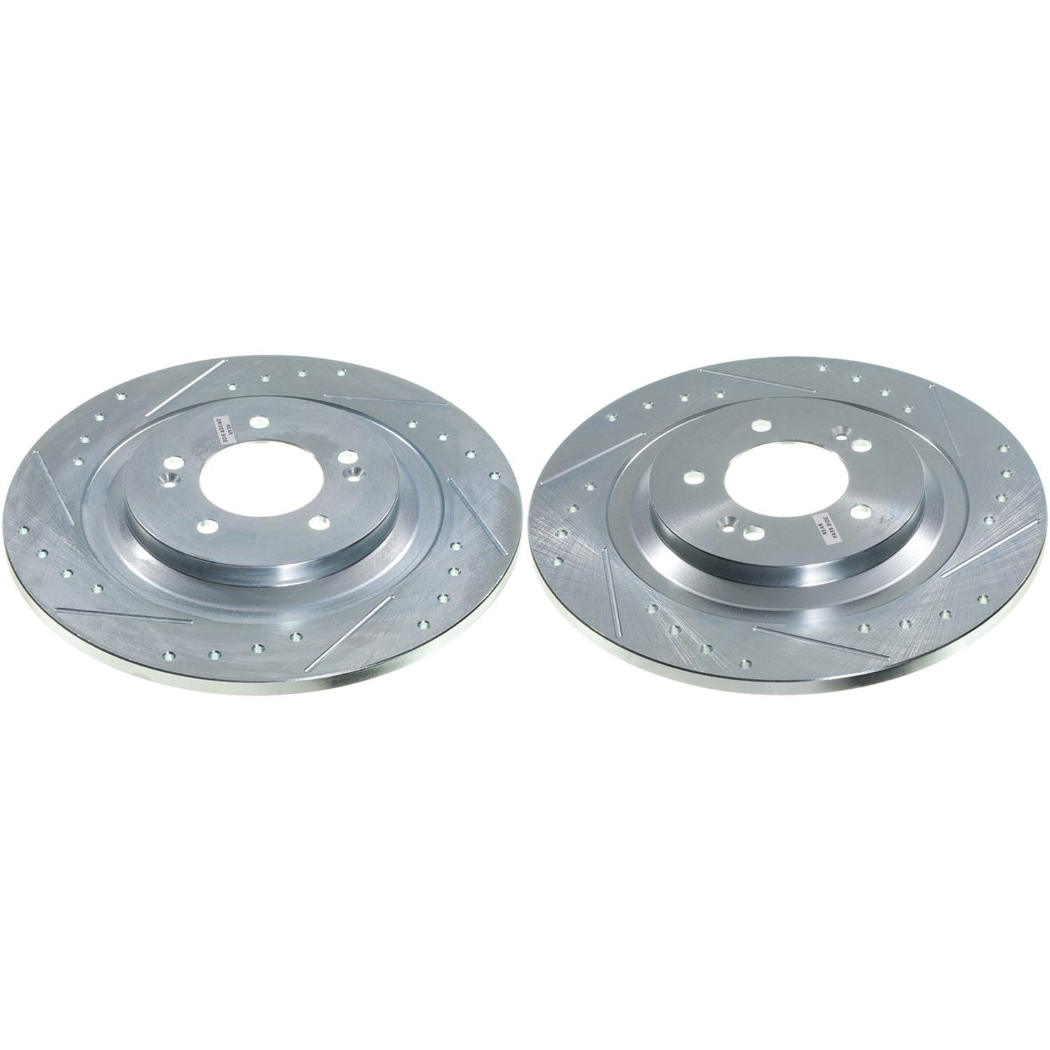 Power Stop 22-24 Hyundai Sonata Front/Rear Drilled & Slotted Rotor (Pair) thumbnail 4