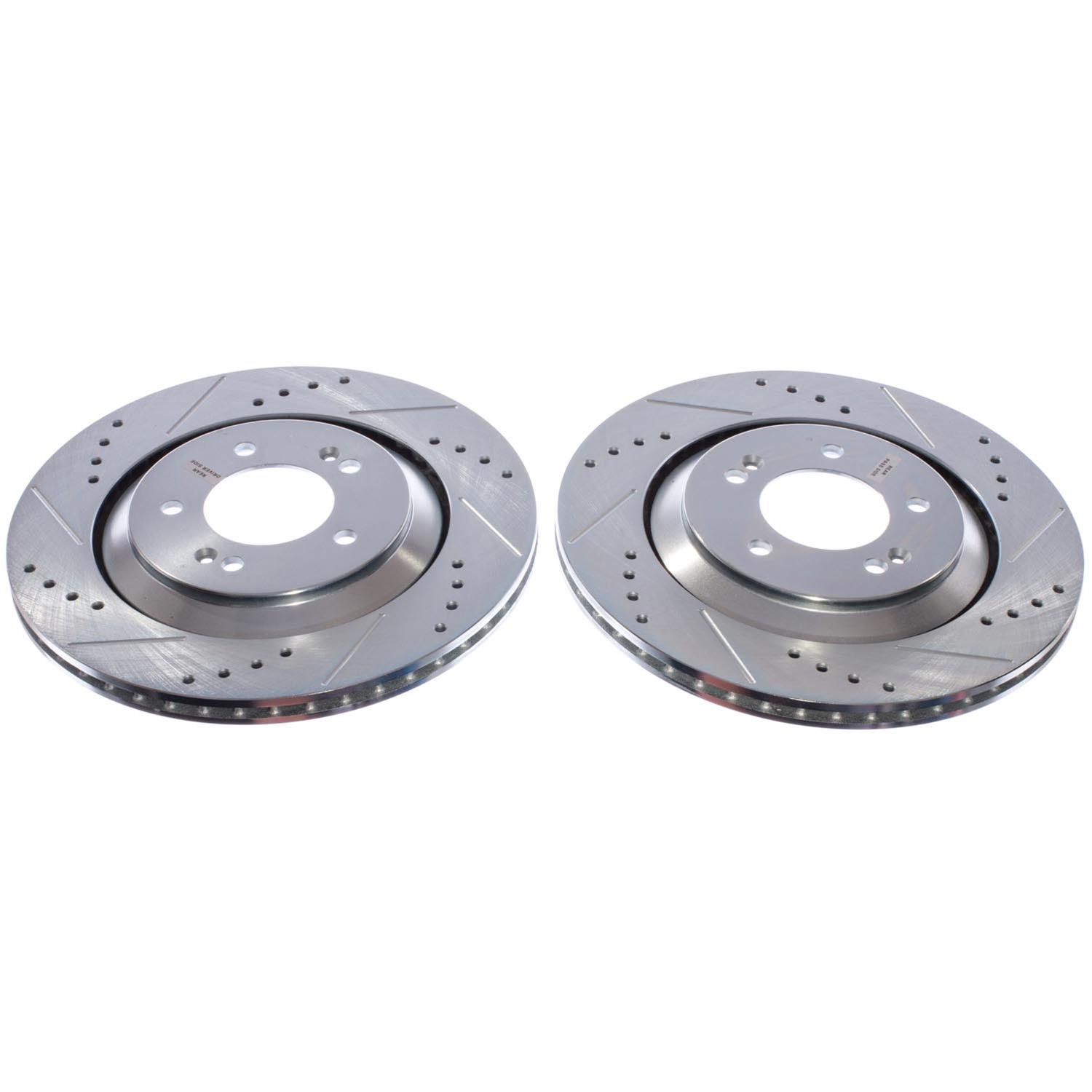 Power Stop 22-23 Hyundai Elantra N Rear Drilled & Slotted Rotor (Pair) thumbnail 4