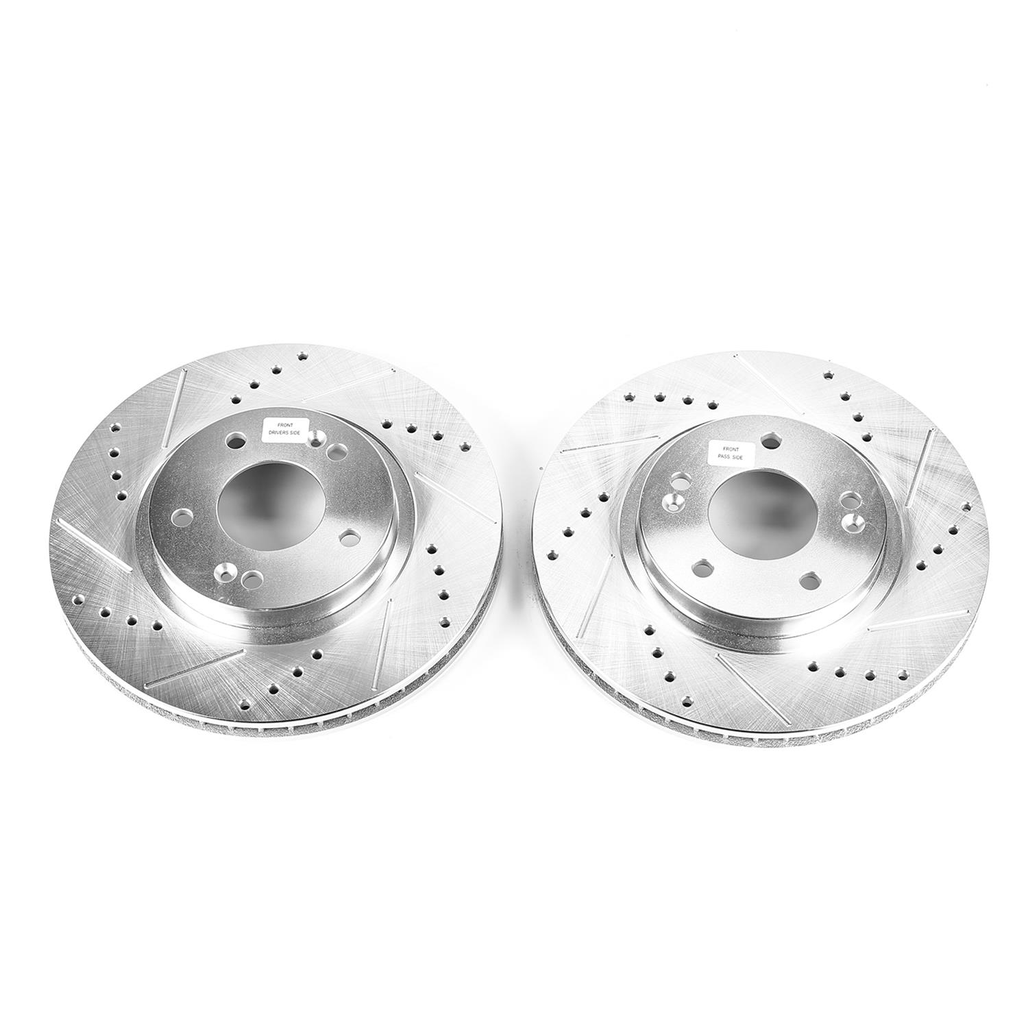 Power Stop 01-06 Hyundai Santa Fe Front Evolution Drilled & Slotted Rotors - Pair thumbnail 4