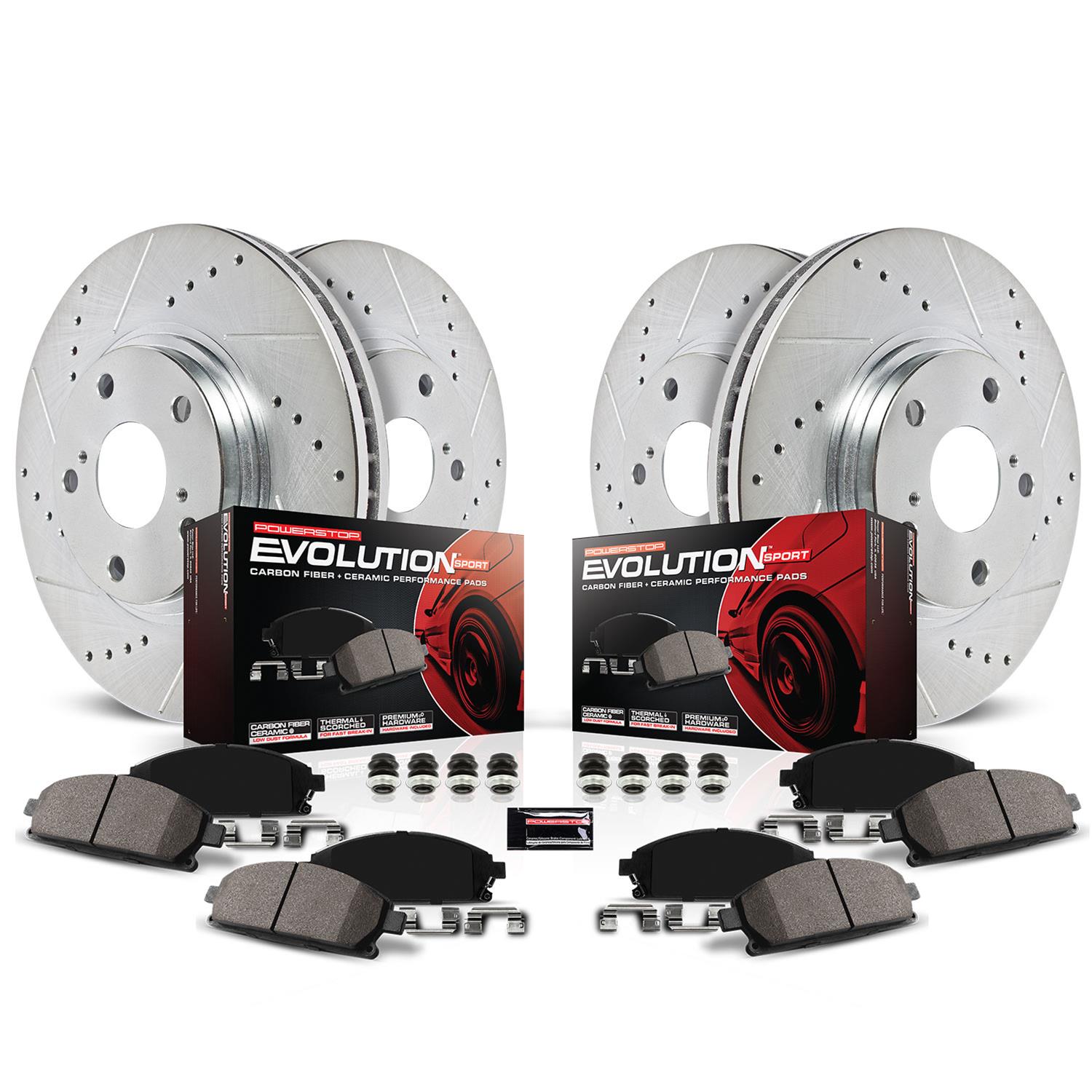 PowerStop K8166 PowerStop Z23 Evolution Sport Brake Upgrade Kits