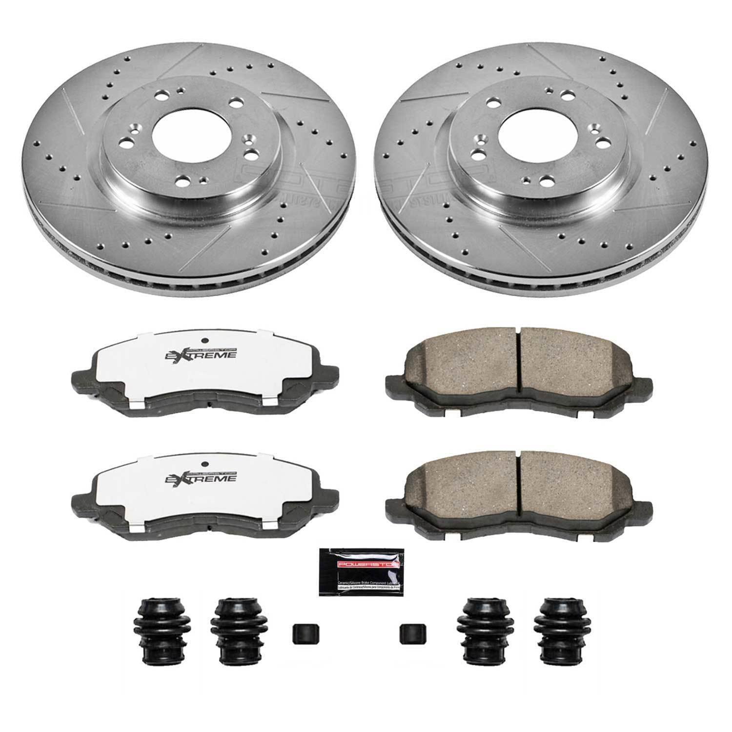 Power Stop 06-12 Mitsubishi Eclipse Front & Rear Z26 Street Warrior Brake Kit (1x psbK094-26, 1x psbK155-26) thumbnail 8