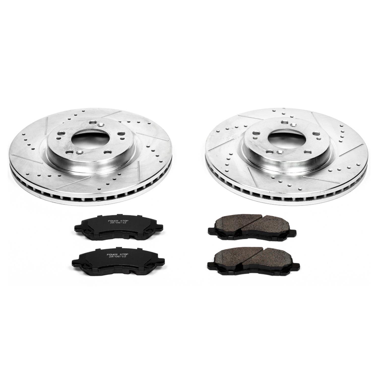 Power Stop 06-12 Mitsubishi Eclipse Front & Rear Z23 Evolution Sport Brake Kit (1x psbK3079, 1x psbK094) thumbnail 3