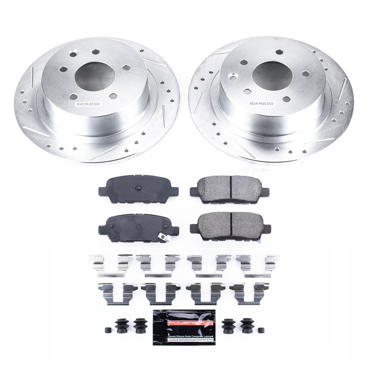 Power Stop 11-17 Nissan Juke Front & Rear Z23 Evolution Sport Brake Kit w/Calipers (1x psbK098, 1x psbS2780A, 1x psbK6094, 1x psbS6640) thumbnail 5