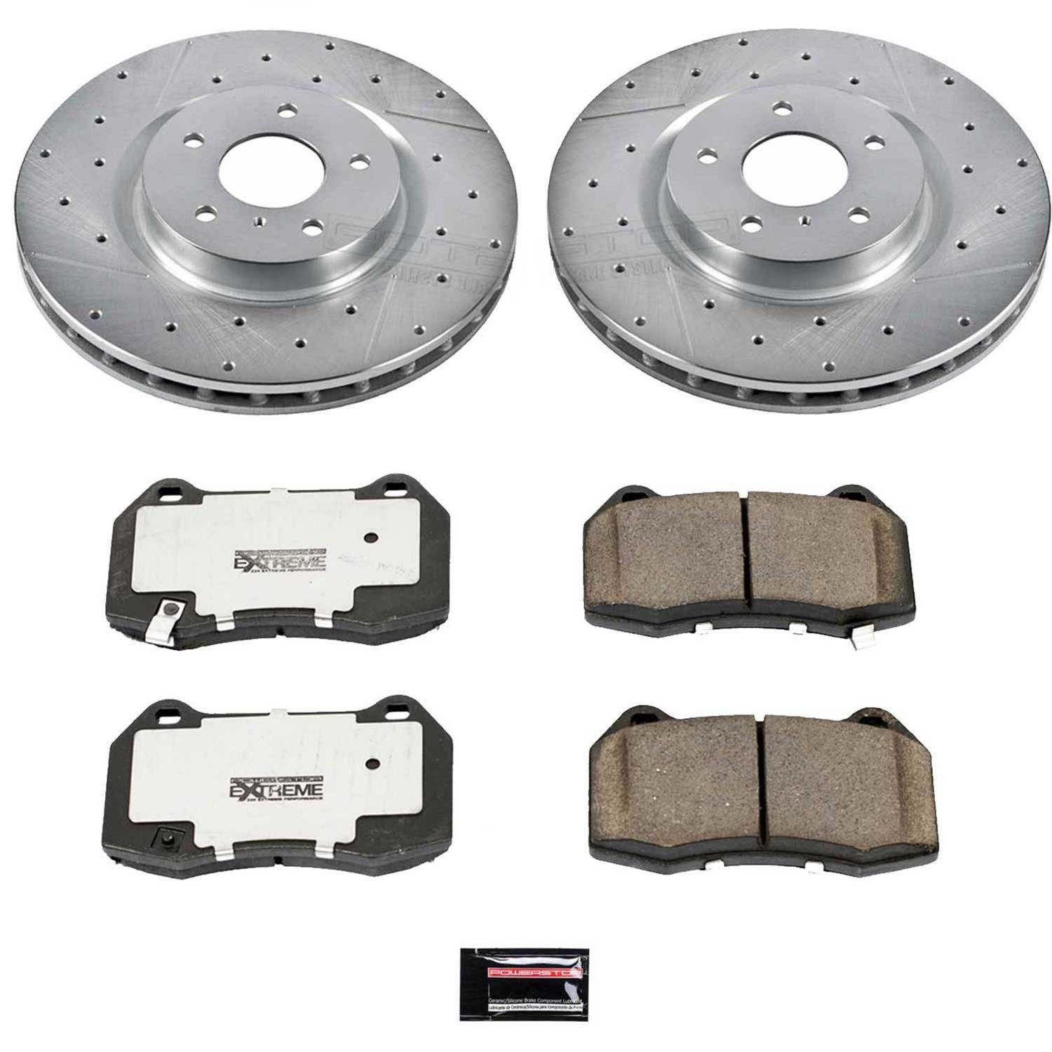 Power Stop 03-04 Infiniti G35 Front & Rear Z26 Street Warrior Brake Kit (1x psbK5303-26, 1x psbK104-26) thumbnail 8