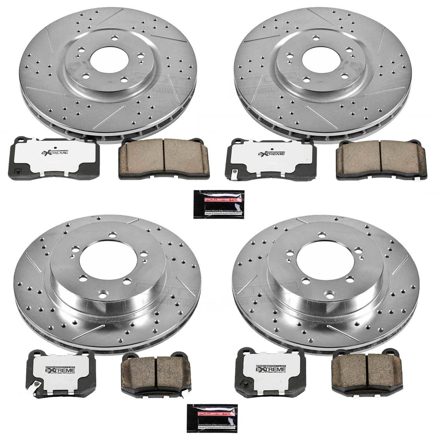 Power Stop 03-06 Mitsubishi Lancer Front & Rear Z26 Street Warrior Brake Kit (1x psbK107-26, 1x psbK156-26) thumbnail 4