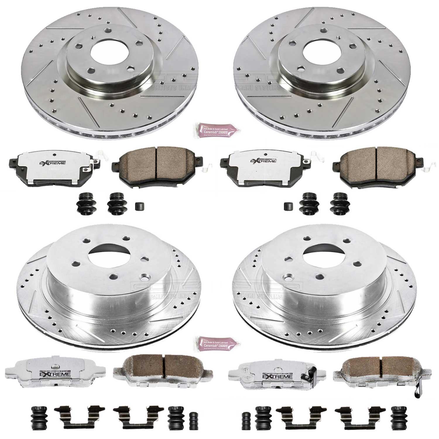 Power Stop K2427-26 1-Click Street Warrior Z26 Brake Kit
