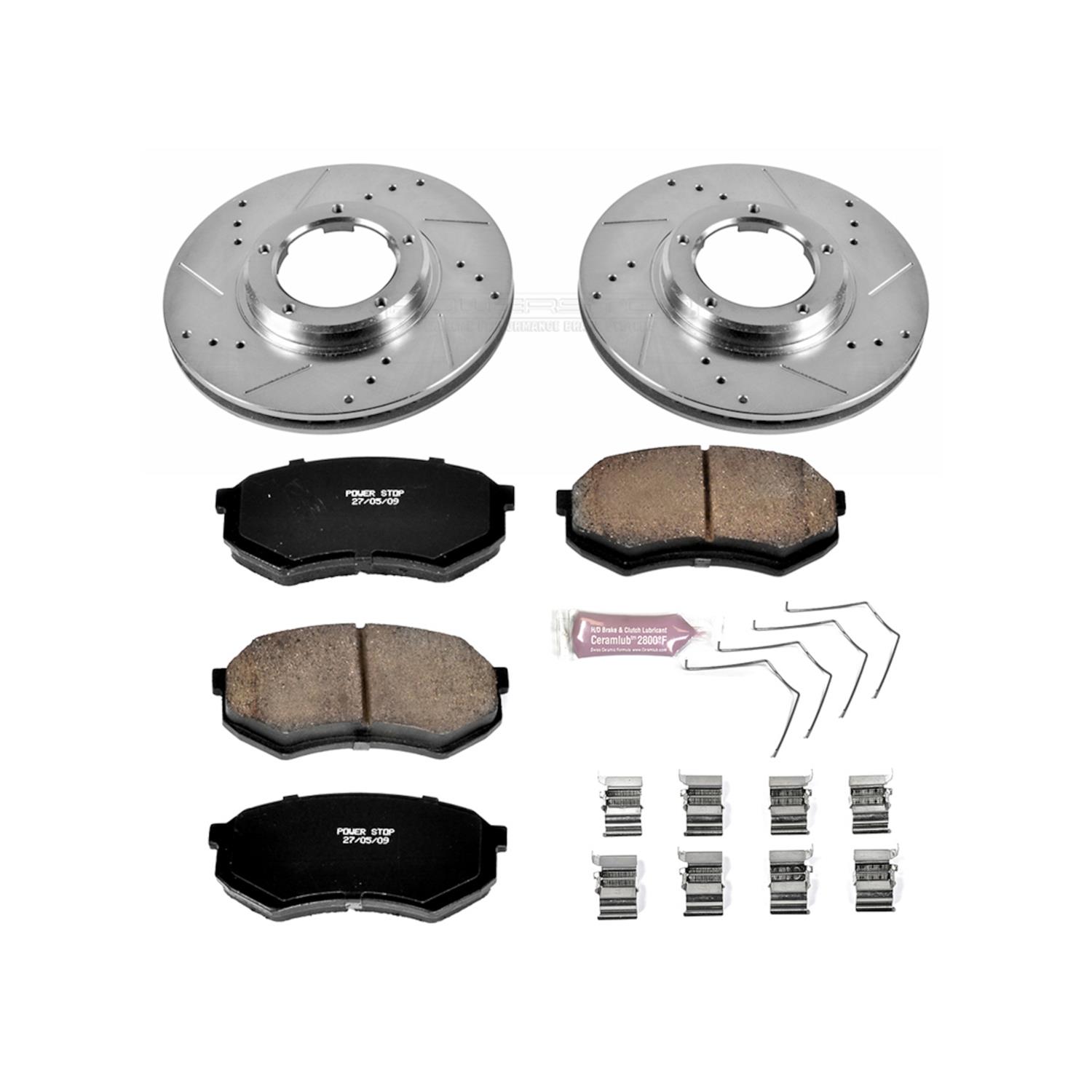 Power Stop 95-04 Toyota Tacoma Front Z23 Evolution Sport Brake Kit w/Calipers (1x psbS2012, 1x psbK1232) thumbnail 4