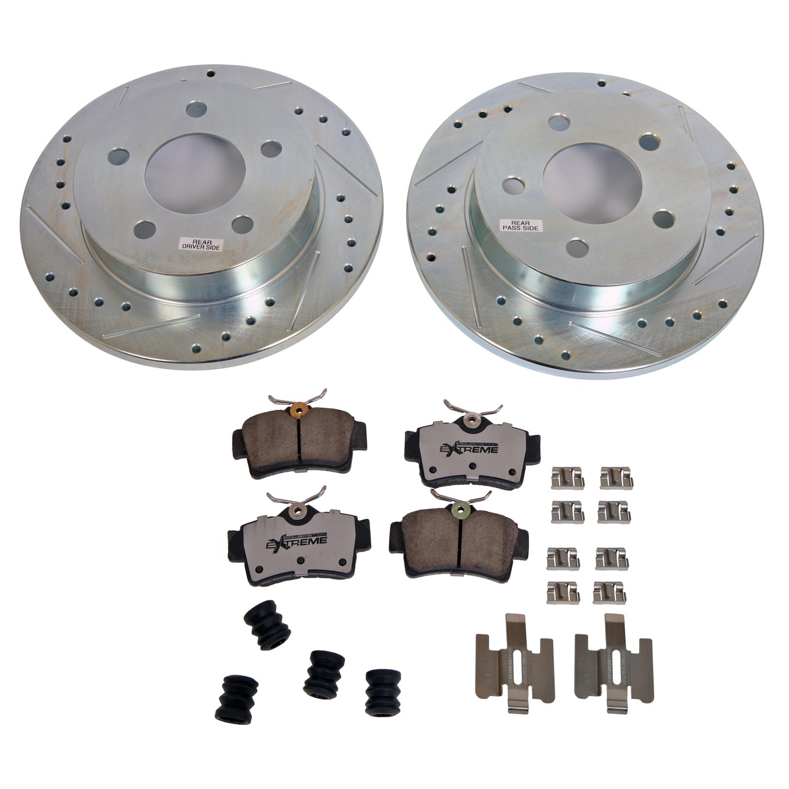 Power Stop KC1302A26 Power Stop Z26 Street Warrior Brake Upgrade Kits
