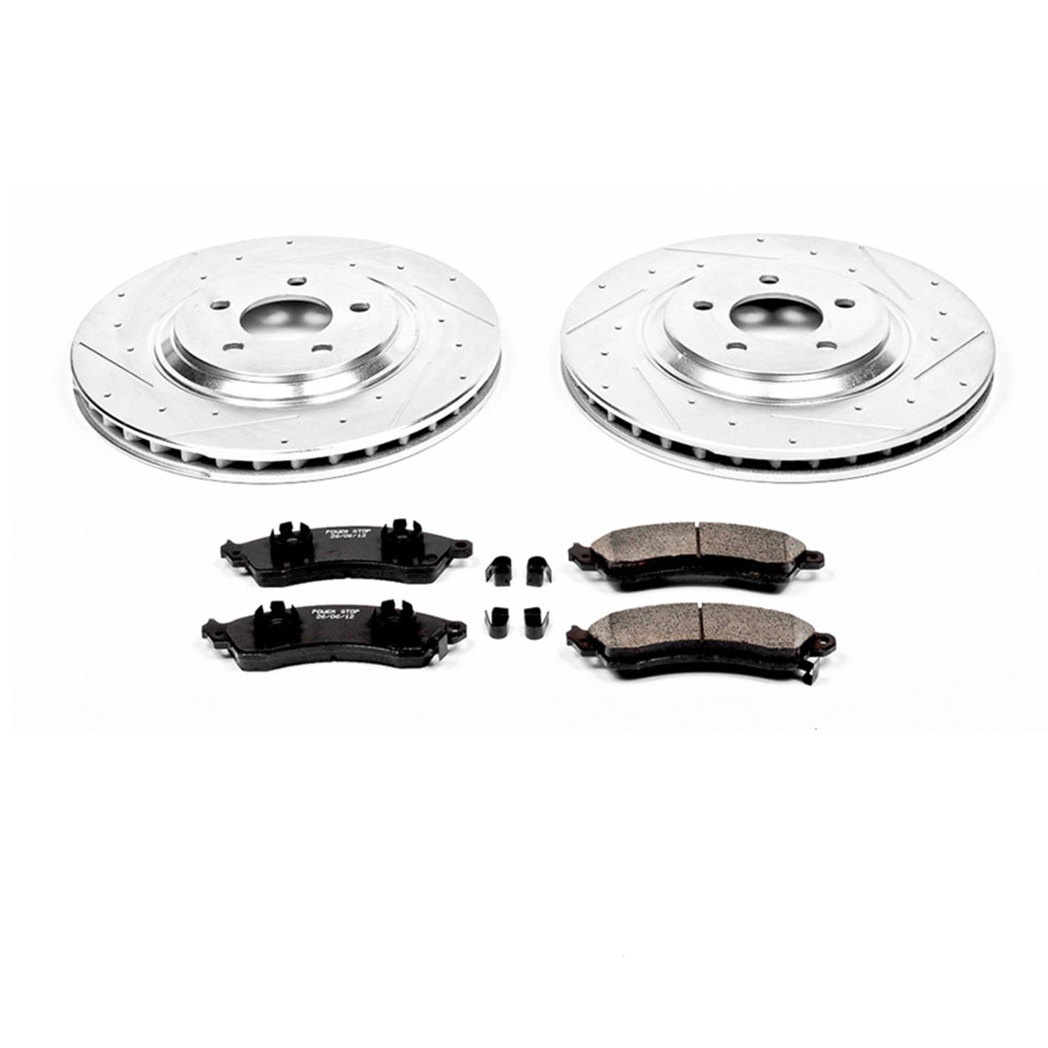 PowerStop Rear Z23 Evolution Sport Brake Kit w/ Calipers | Honda S2000 (2000–2009) (KC2310) main image 0