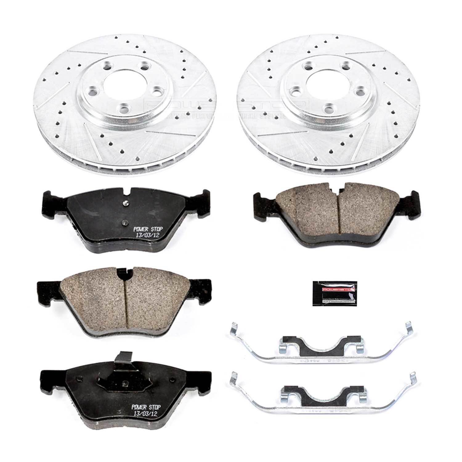 Power Stop 2005 Jaguar S-Type Front & Rear Z23 Evolution Sport Brake Kit w/Calipers (1x psbS4792, 1x psbS4852, 1x psbK3141, 1x psbK1349) thumbnail 4