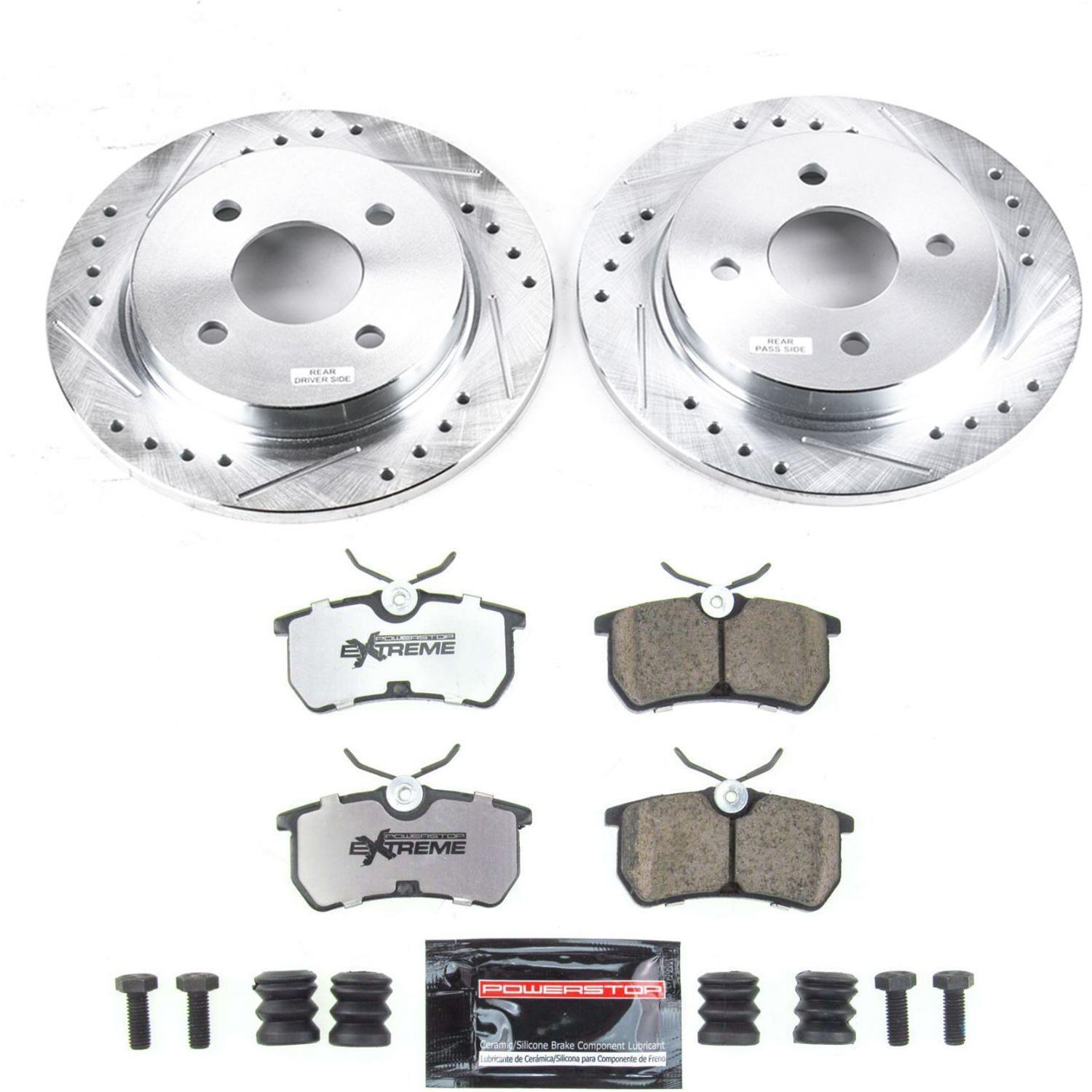 PowerStop Front and Rear Z26 Street Kit w/ Calipers | Infiniti FX45 (2003–2005) (KC2767A-26) main image 1