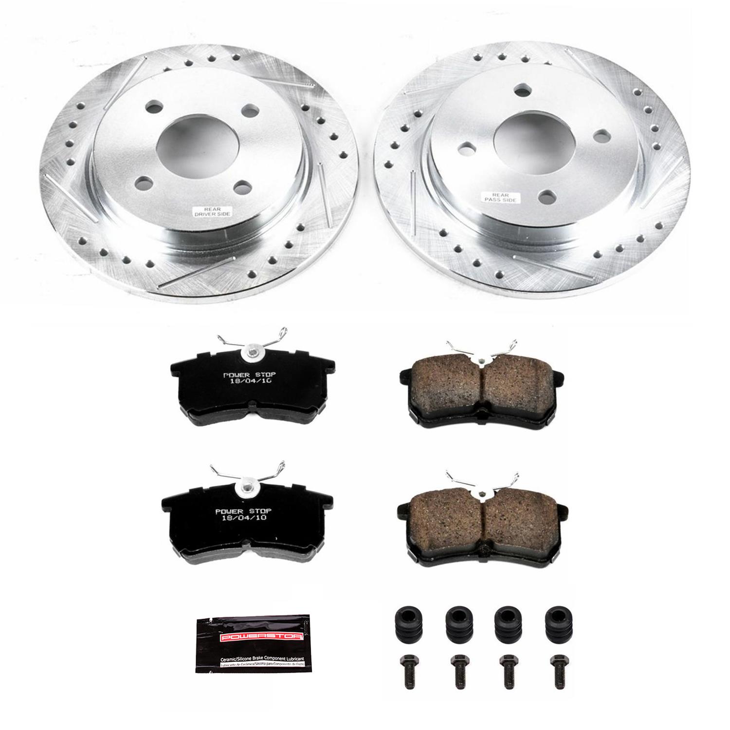 PowerStop Rear Z23 Evolution Sport Brake Kit | Audi A3 (15-18) (K7093)