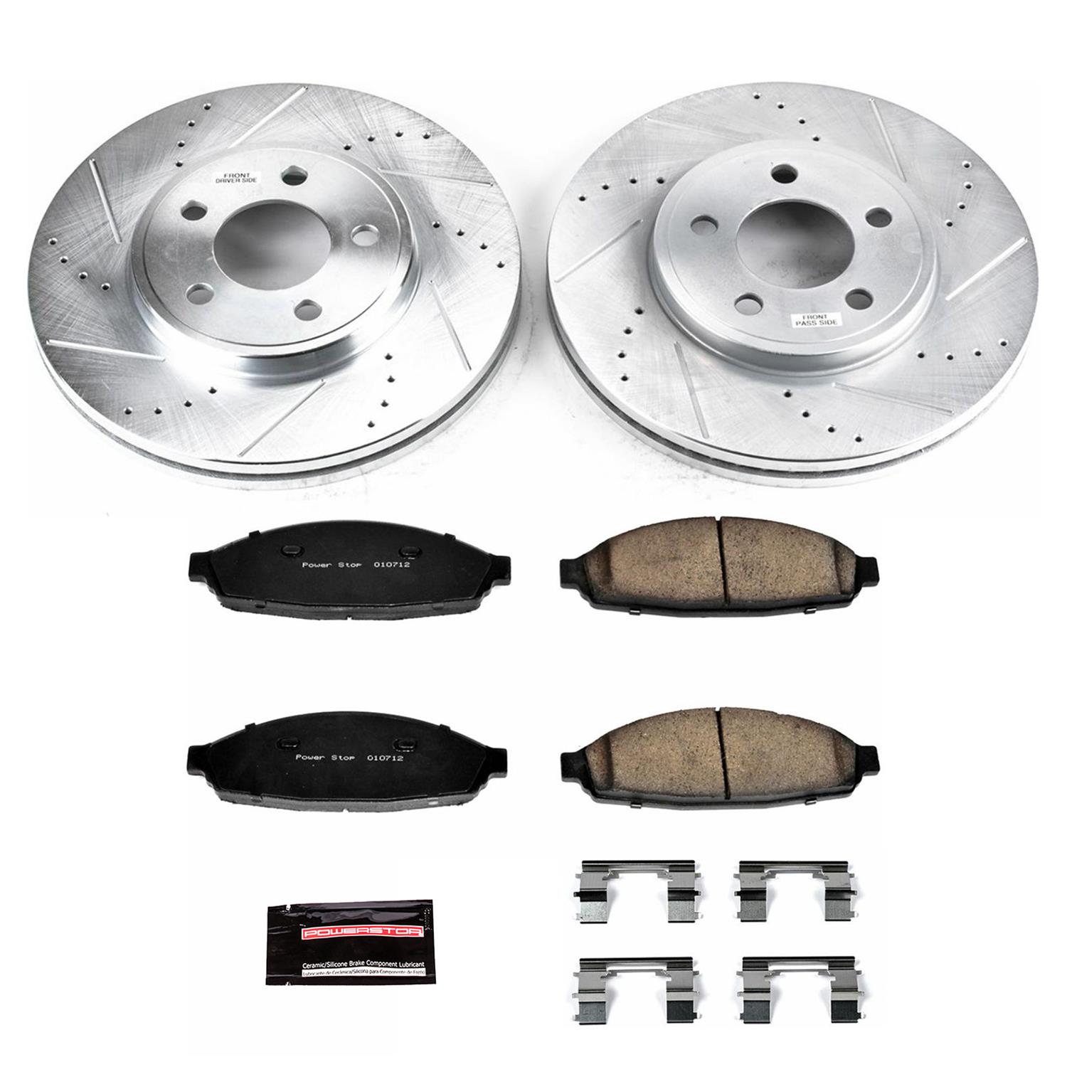 PowerStop Front & Rear Z23 Evolution Sport Brake Kit | Mercedes-Benz E43 AMG (17-18) (K8106) main image 1