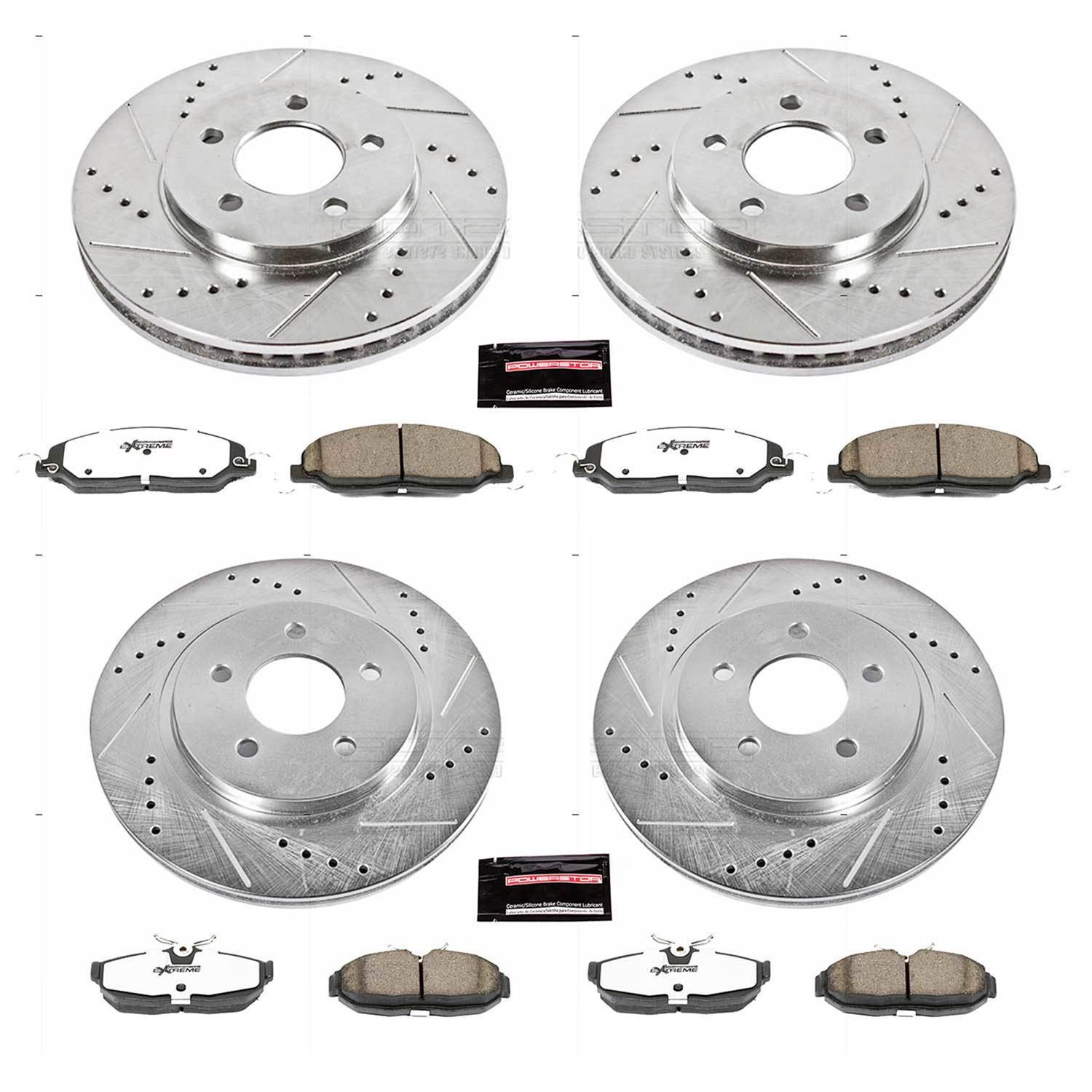 Power Stop 05-10 Ford Mustang Front & Rear Z26 Street Warrior Brake Kit (1x psbK1382-26, 1x psbK1384-26) thumbnail 4