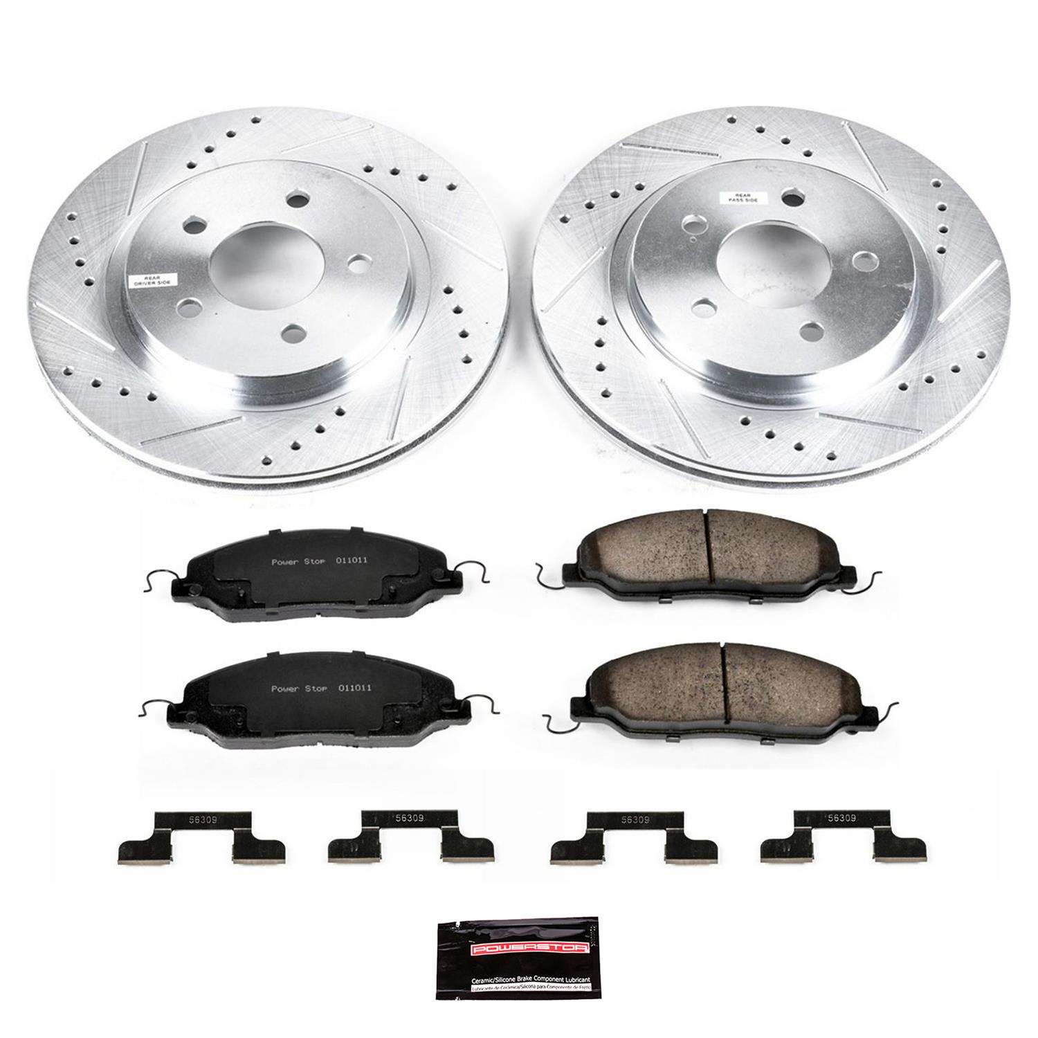 Power Stop 07-11 Ford Mustang Front & Rear Z23 Evolution Sport Brake Kit w/Calipers (1x psbS4926, 1x psbK4547, 1x psbS5128, 1x psbK1384) thumbnail 4