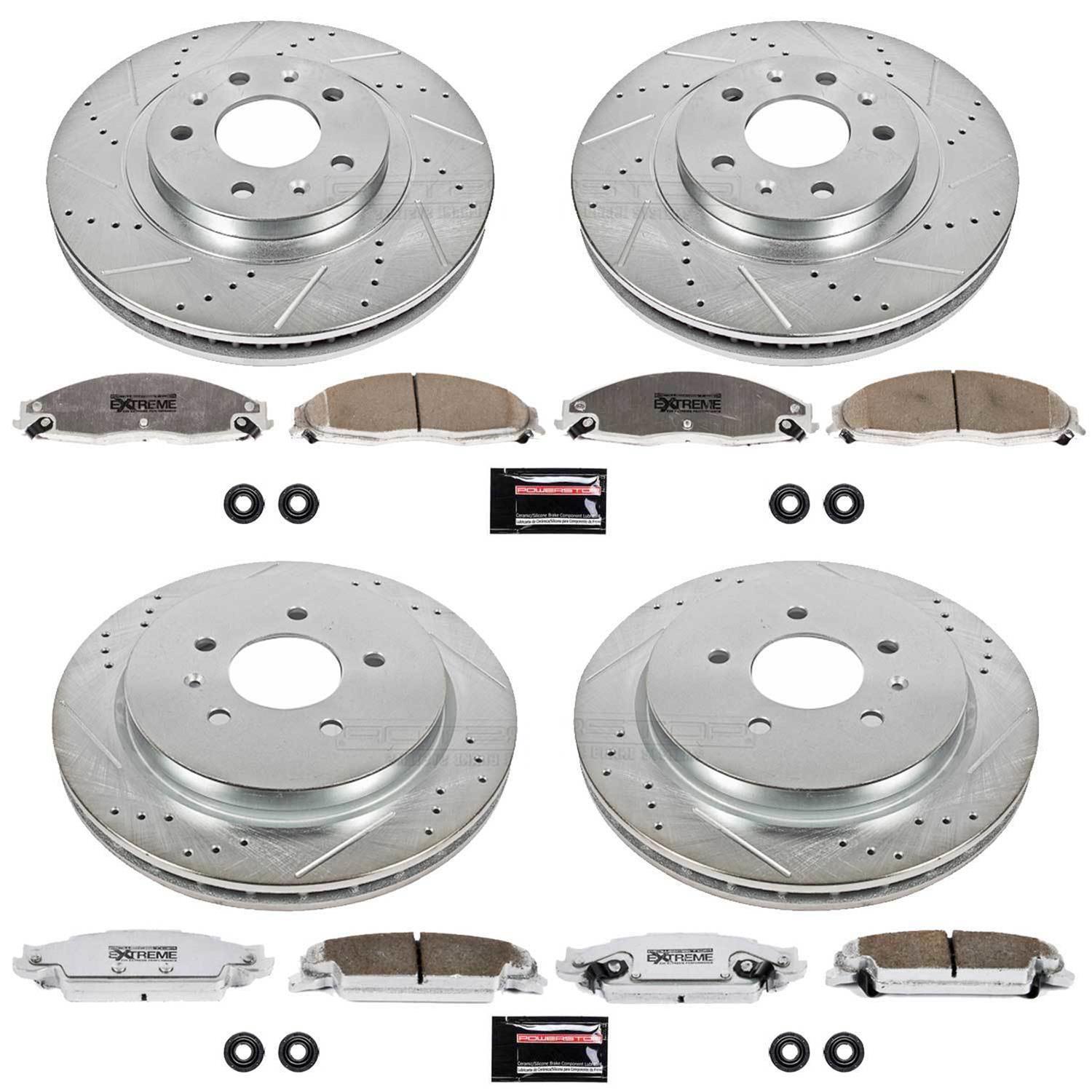 Power Stop 03-07 Cadillac CTS Front & Rear Z26 Street Warrior Brake Kit (1x psbK1425-26, 1x psbK1419-26) thumbnail 3