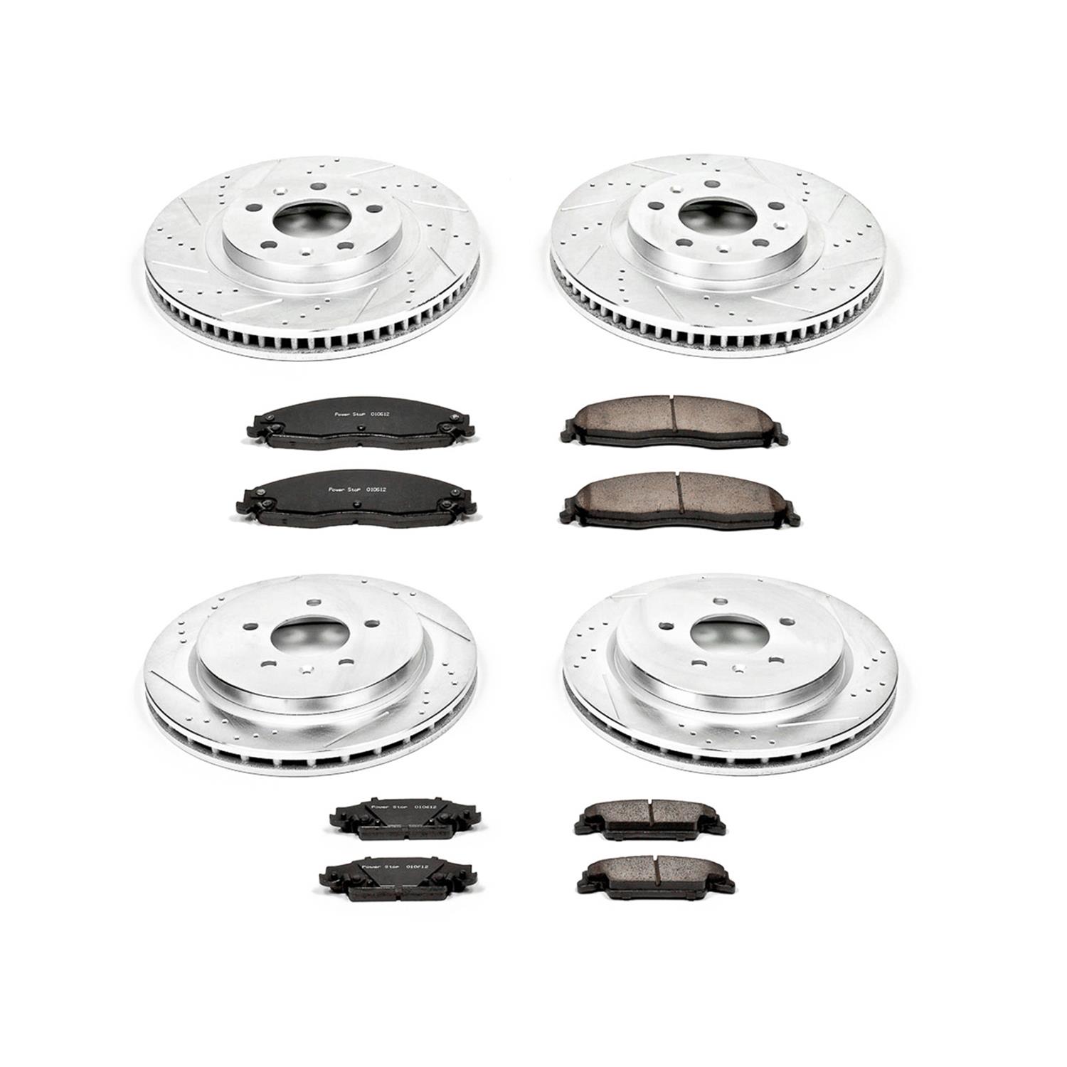 Power Stop 03-07 Cadillac CTS Front & Rear Z23 Evolution Sport Brake Kit (1x psbK1425, 1x psbK1419) thumbnail 3