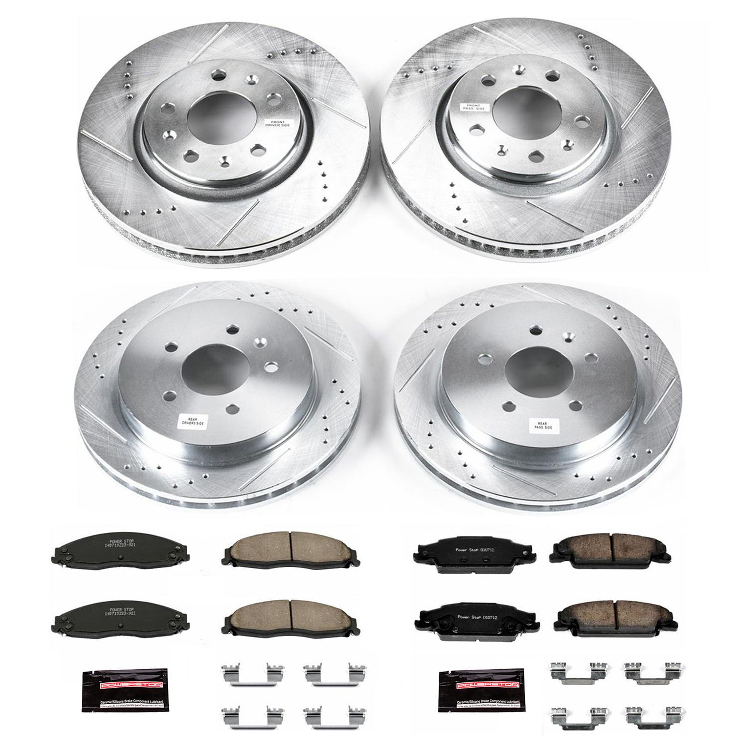 Power Stop 03-05 Cadillac CTS Front & Rear Z23 Evolution Sport Brake Kit (1x psbK1423, 1x psbK1425) thumbnail 7