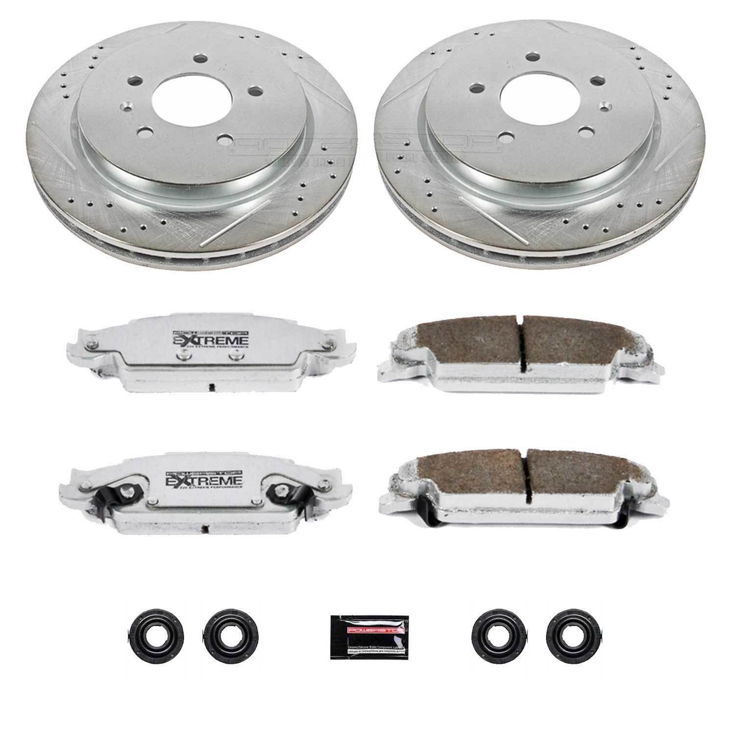 Power Stop 03-05 Cadillac CTS Front & Rear Z26 Street Warrior Brake Kit (1x psbK1425-26, 1x psbK1423-26) thumbnail 9