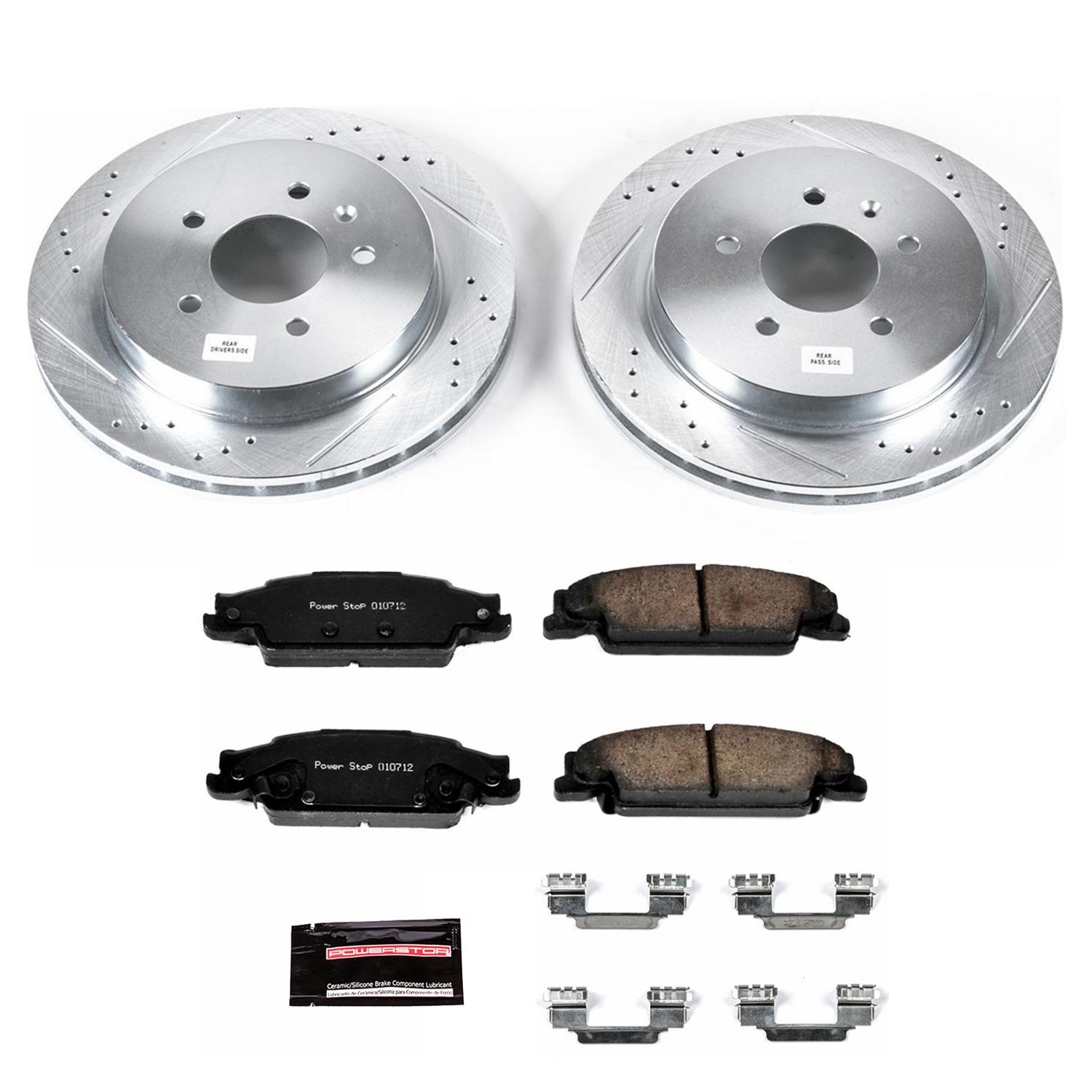 Power Stop 09-11 Cadillac STS Front & Rear Z23 Evolution Sport Brake Kit (1x psbK1425, 1x psbK5538) thumbnail 4