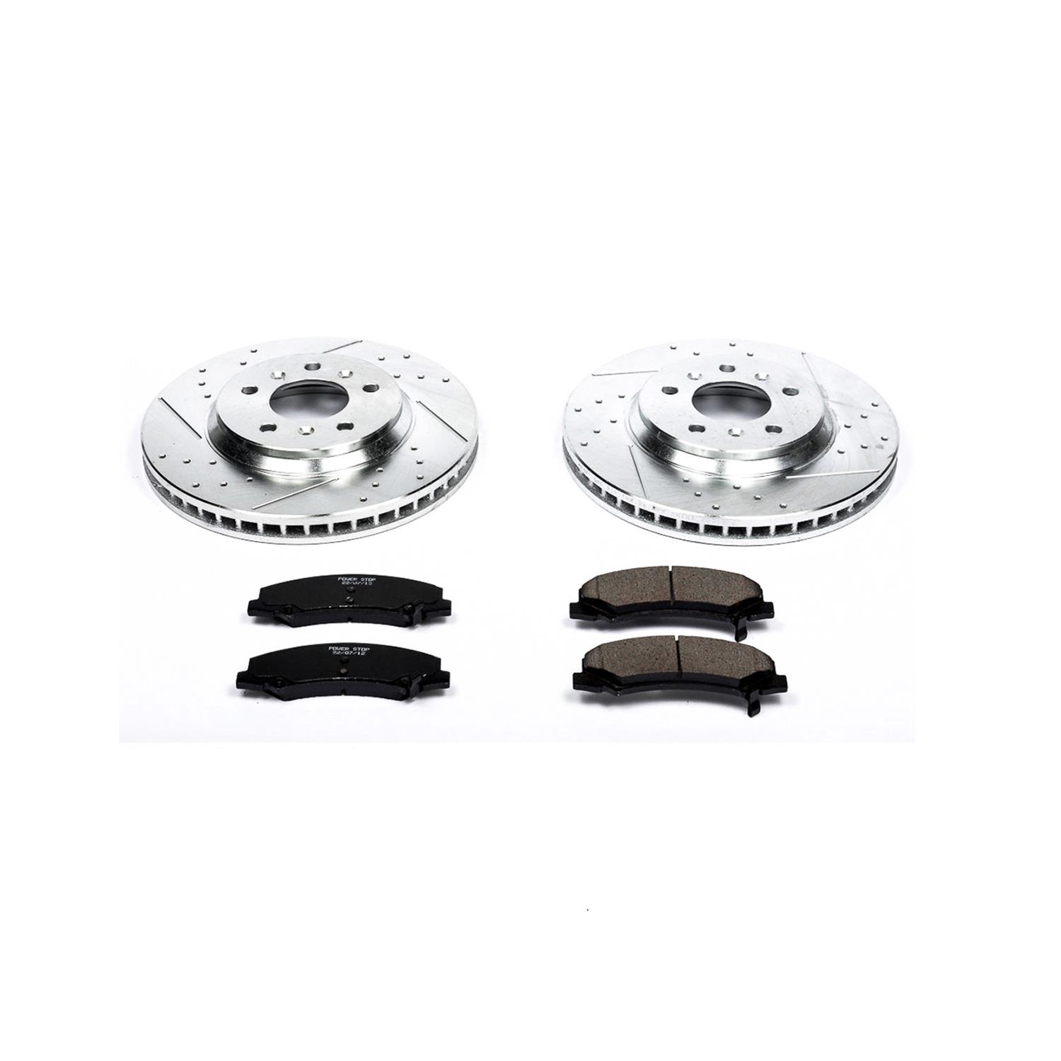 Power Stop 06-10 Chevrolet Impala Front & Rear Z23 Evolution Sport Brake Kit (1x psbK1440, 1x psbK1437) thumbnail 4