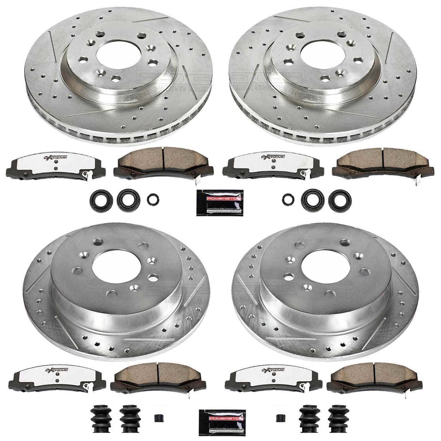 Power Stop 06-10 Chevrolet Impala Front & Rear Z26 Street Warrior Brake Kit (1x psbK1440-26, 1x psbK1437-26) thumbnail 4