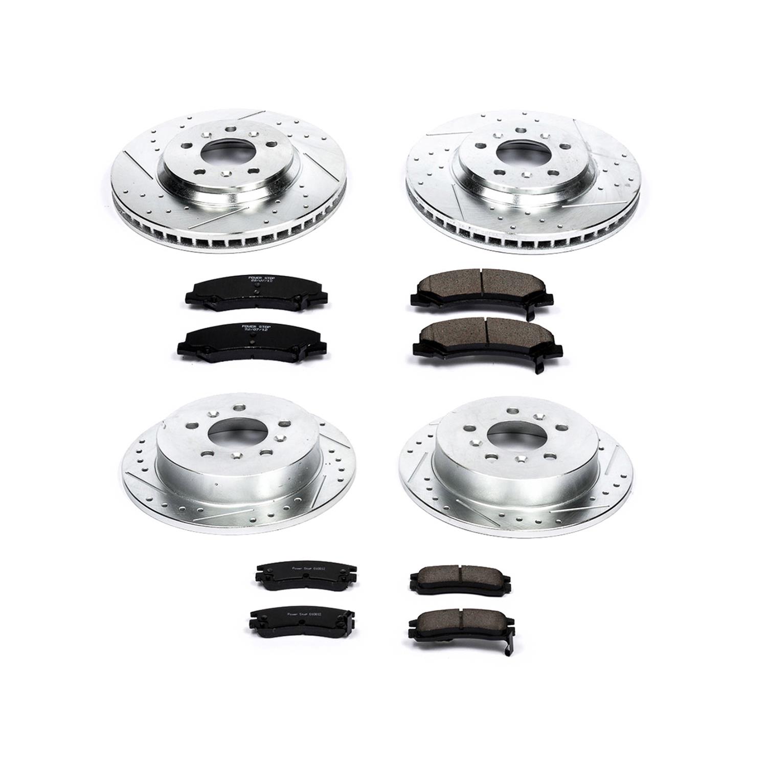 Power Stop 06-10 Chevrolet Impala Front & Rear Z23 Evolution Sport Brake Kit (1x psbK1440, 1x psbK1437) thumbnail 3