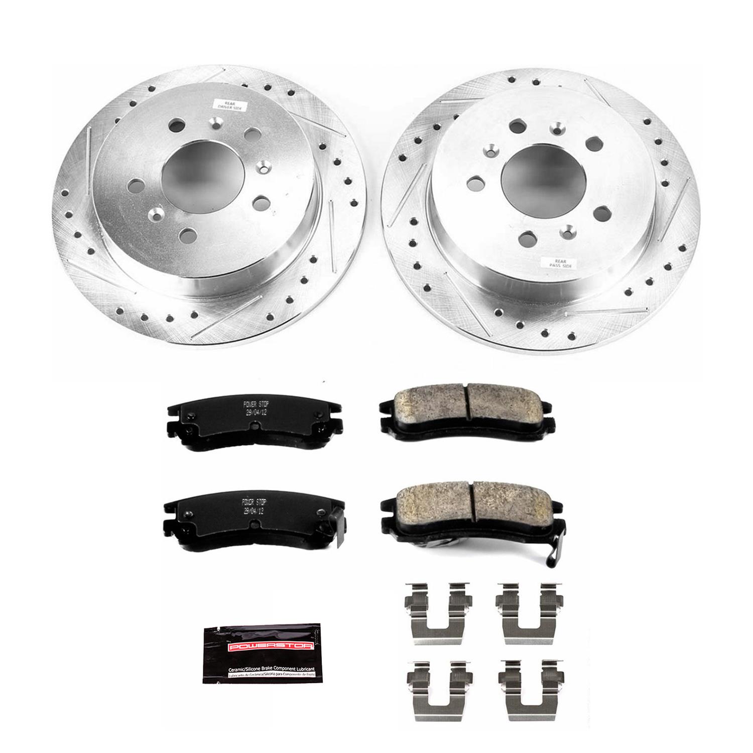 Power Stop 06-10 Chevrolet Impala Front & Rear Z23 Evolution Sport Brake Kit (1x psbK1440, 1x psbK1437) thumbnail 2