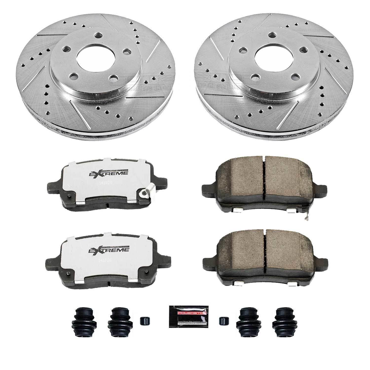 Power Stop 09-11 Chevrolet HHR Front & Rear Z26 Street Warrior Brake Kit (1x psbKOE15383DK, 1x psbK1448-26) thumbnail 9