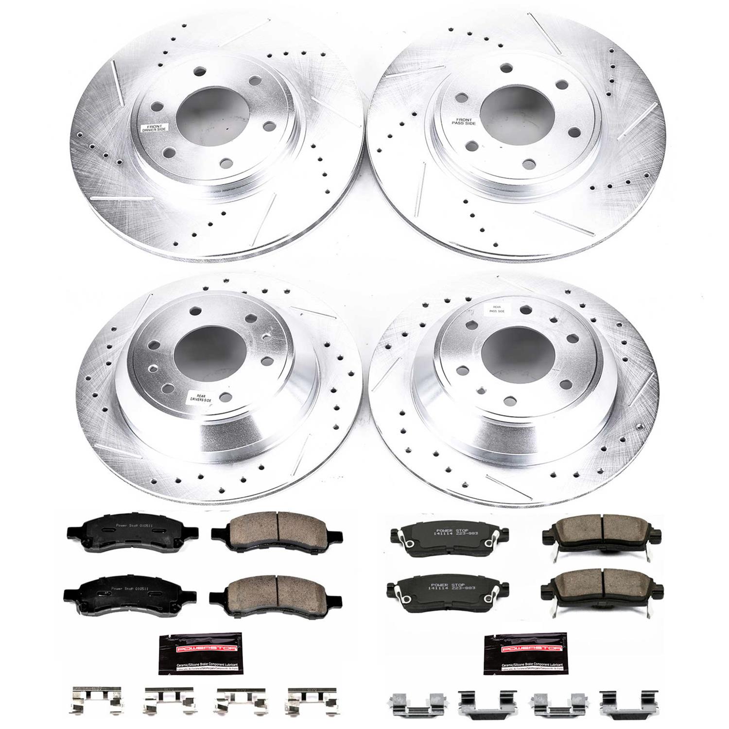 Power Stop 06-09 Chevrolet Trailblazer Front & Rear Z23 Evolution Sport Brake Kit (1x psbK1453, 1x psbK2050) thumbnail 8