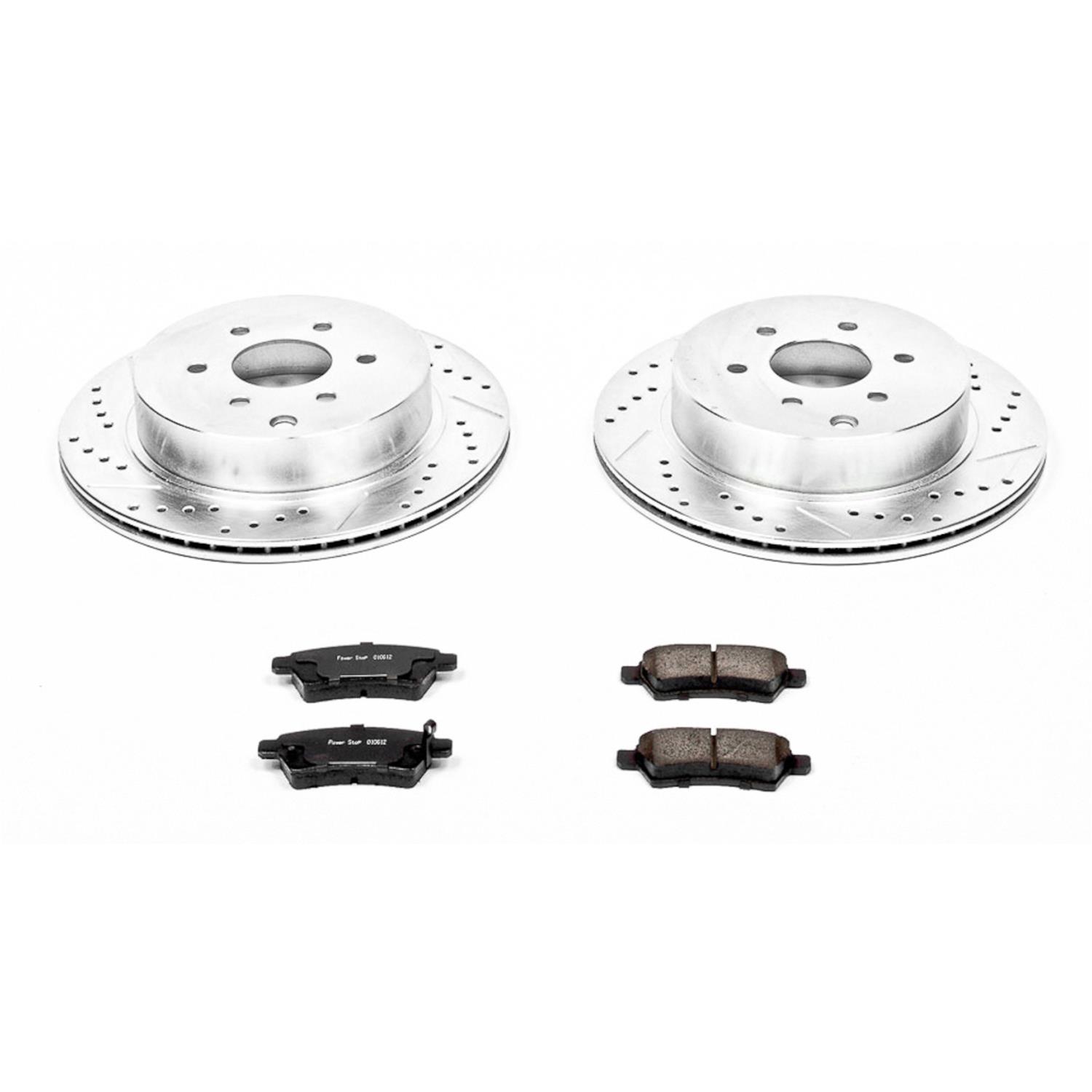 Power Stop 05-12 Nissan Pathfinder Rear Z23 Evolution Sport Brake Kit w/Calipers (1x psbS2994A, 1x psbK147) thumbnail 5
