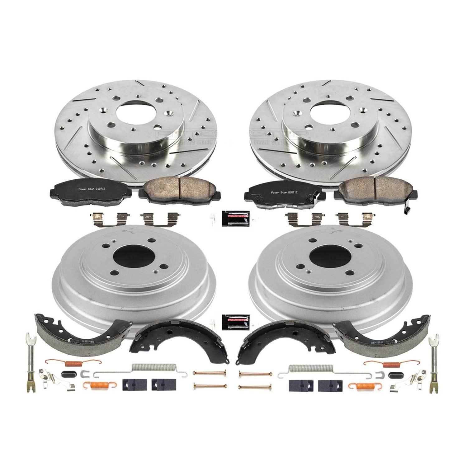 Power Stop 2001 Honda Civic Front & Rear Z23 Evolution Sport Brake Kit (1x psbKOE15310DK, 1x psbK690) thumbnail 3