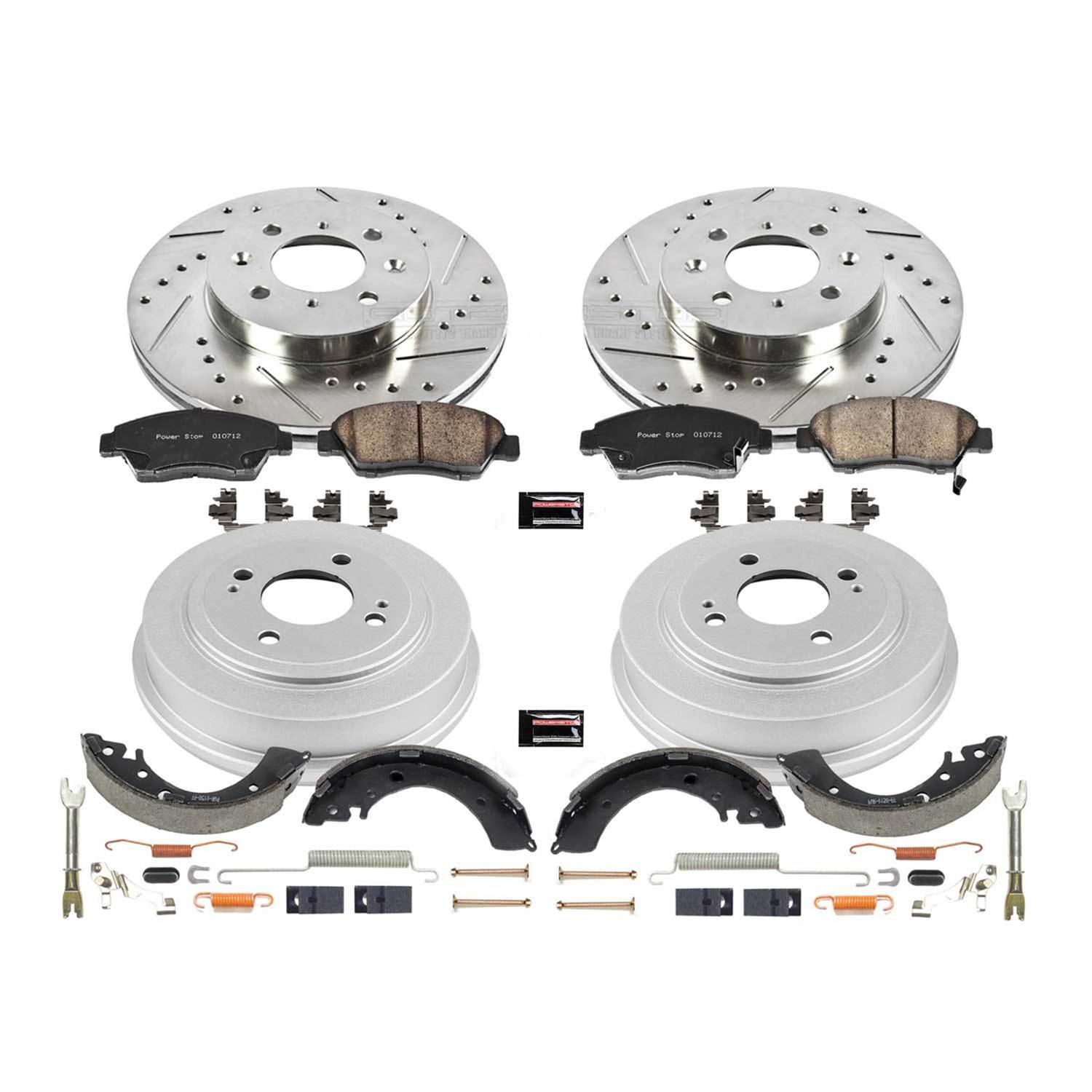 Power Stop 07-08 Honda Fit Front & Rear Z23 Evolution Sport Brake Kit (1x psbKOE15311DK, 1x psbK694) thumbnail 3