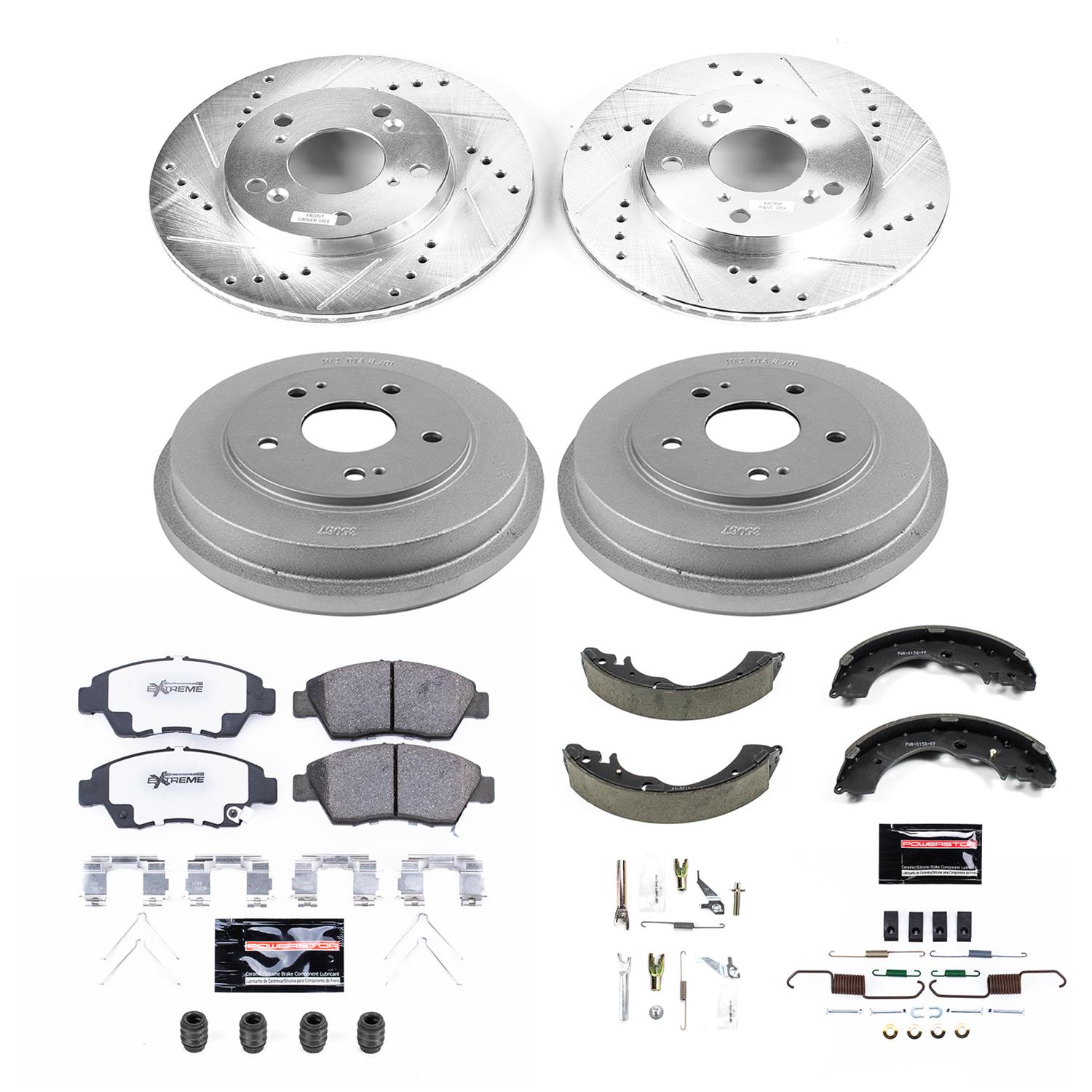 Power Stop 2012 Honda Civic Front & Rear Z26 Street Warrior Brake Kit (1x psbK6317-26, 1x psbKOE15318DK) thumbnail 7
